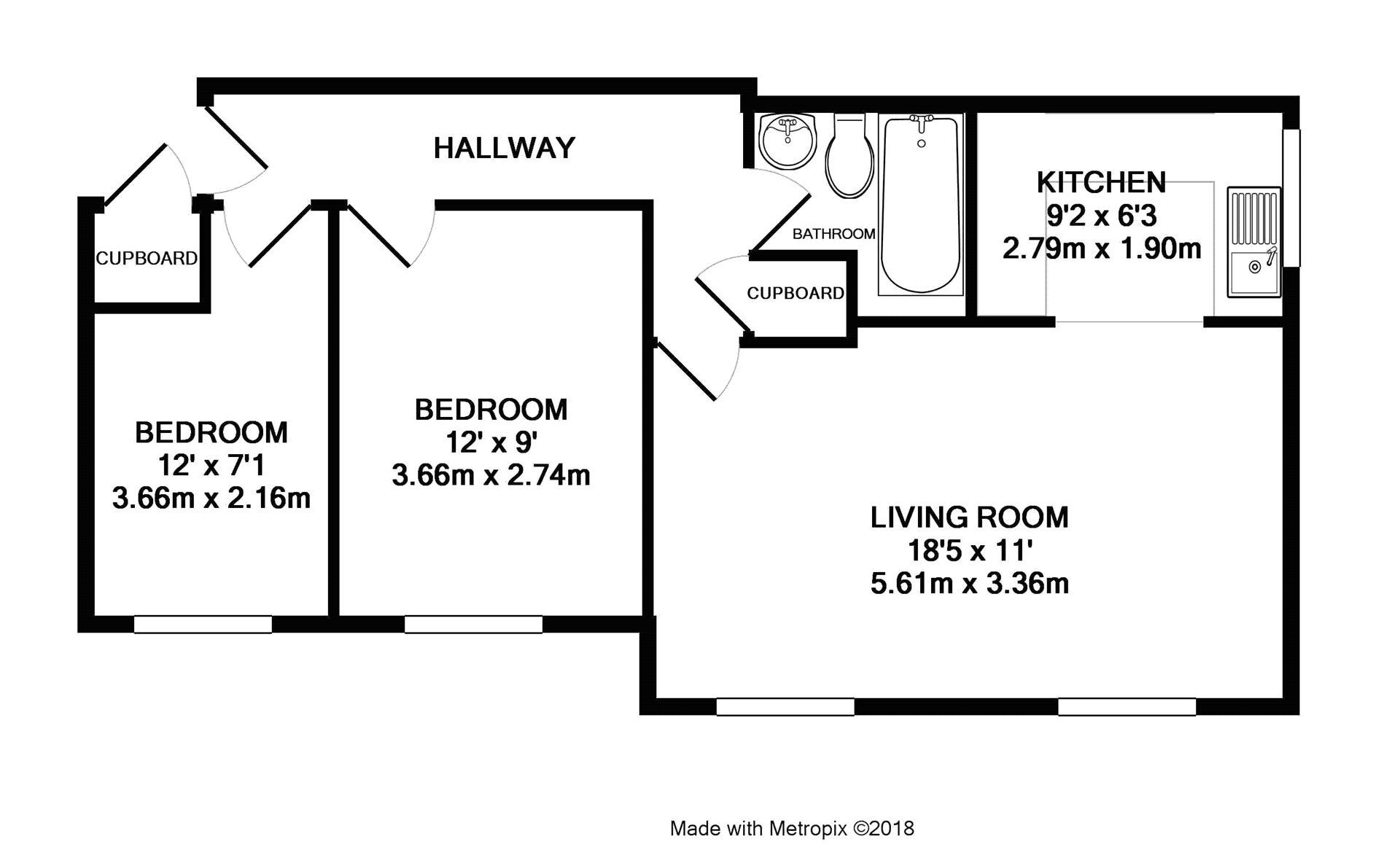 2 Bedrooms Flat for sale in Warren Down, Bracknell, Berkshire RG42