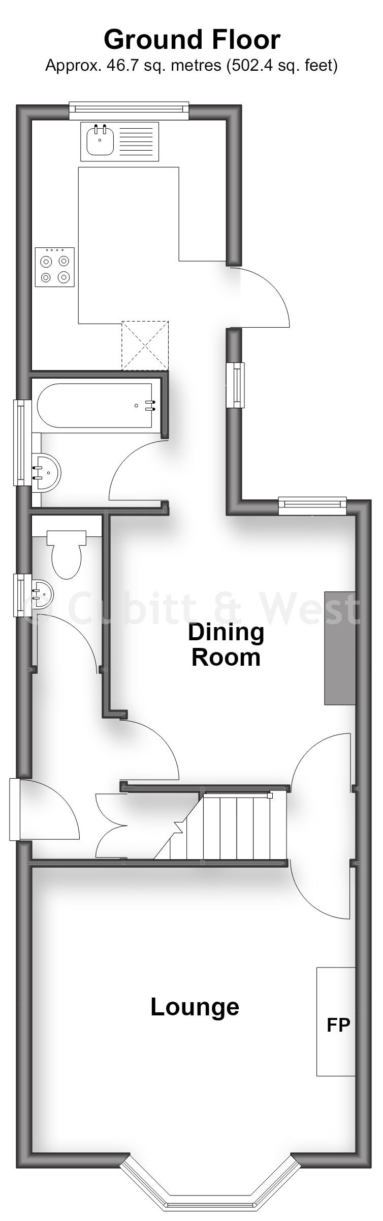 14, Glovers Road, Reigate floorplan