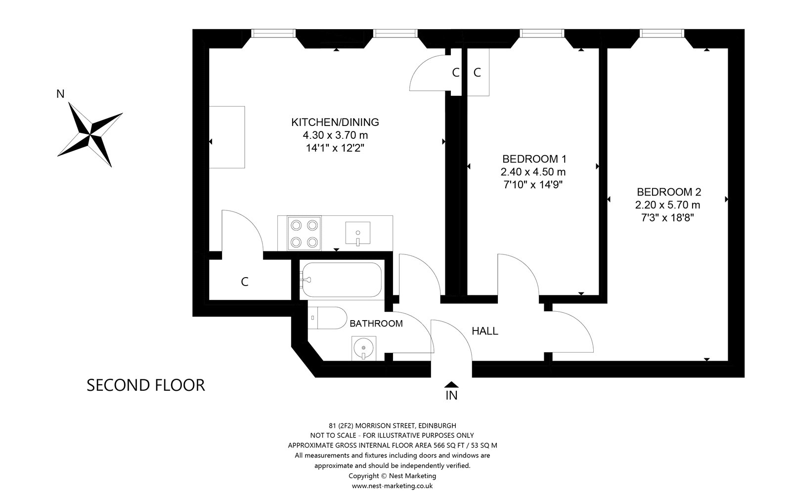 Morrison Street, Edinburgh floorplan