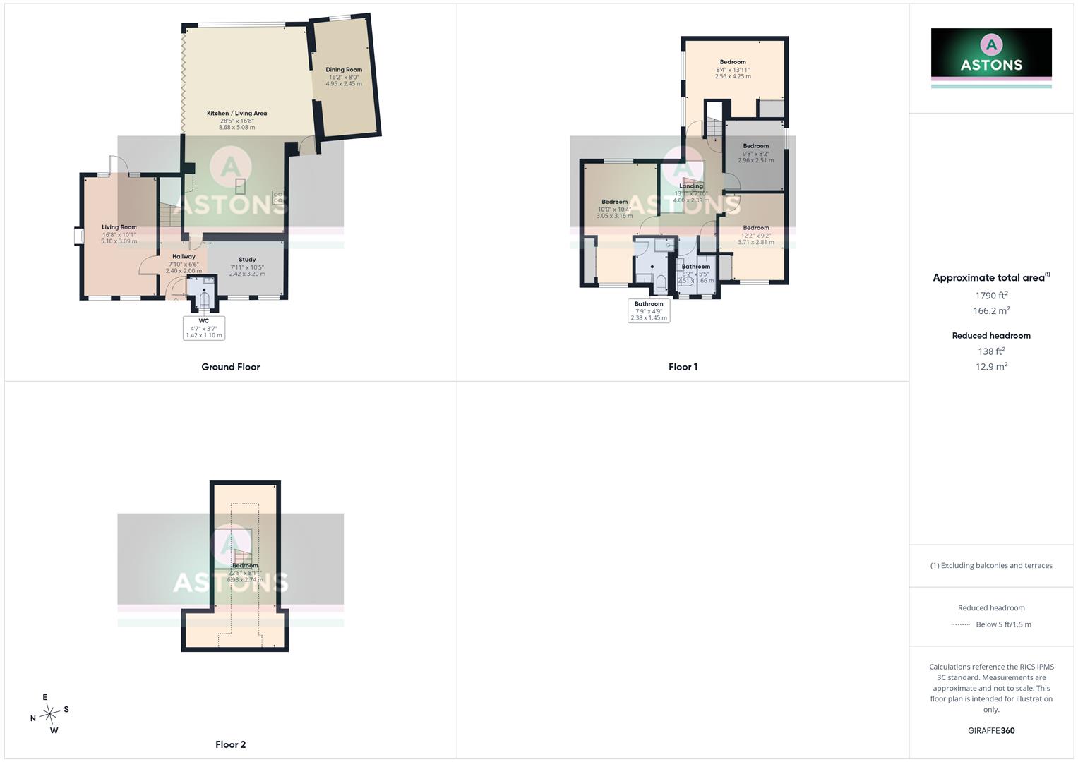 45, Henley Close, Crawley floorplan