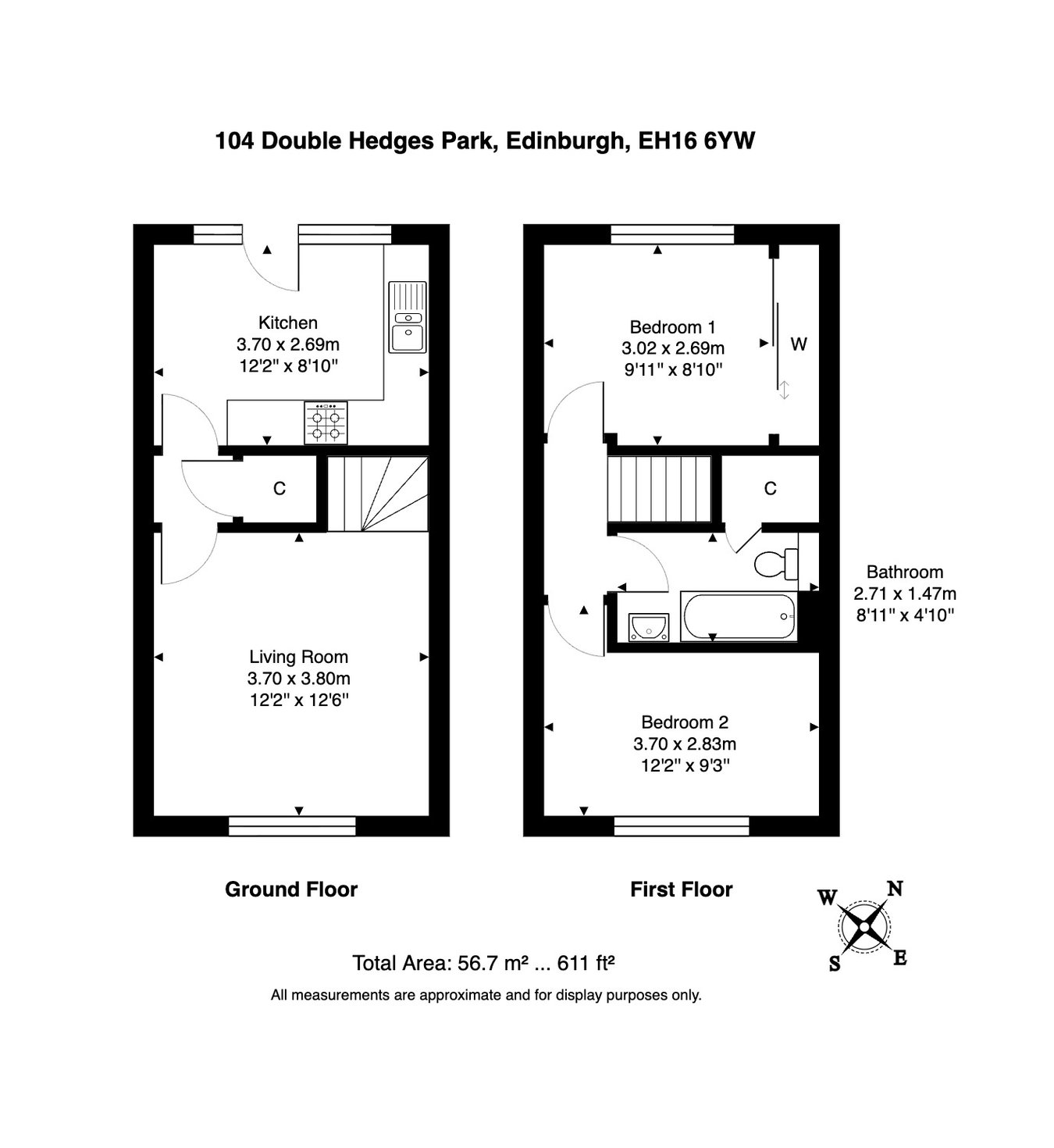 104, Double Hedges Park, Edinburgh floorplan