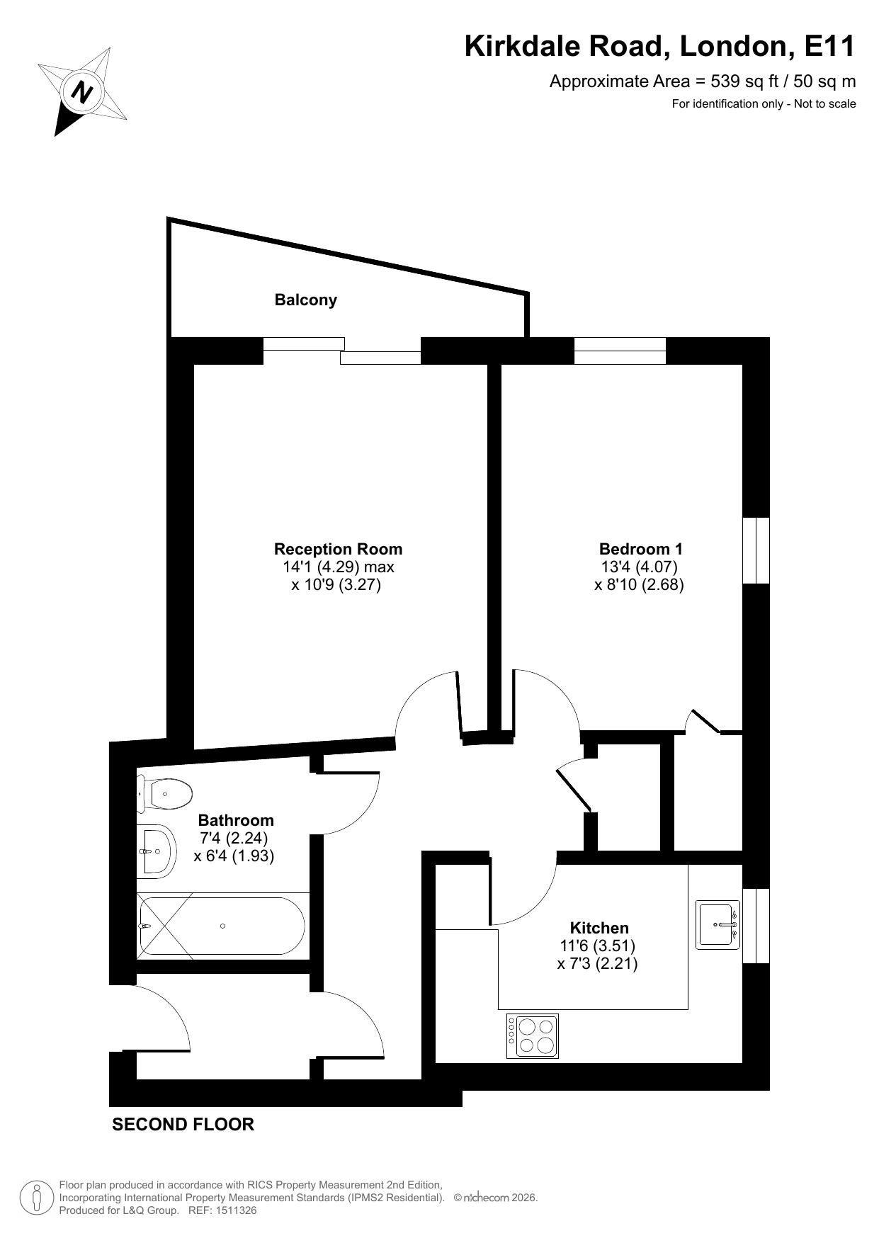 Kirkdale Road, Leytonstone floorplan