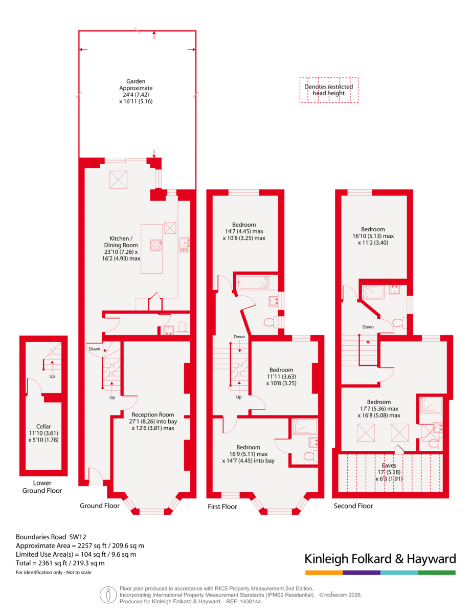 156, Boundaries Road, London floorplan