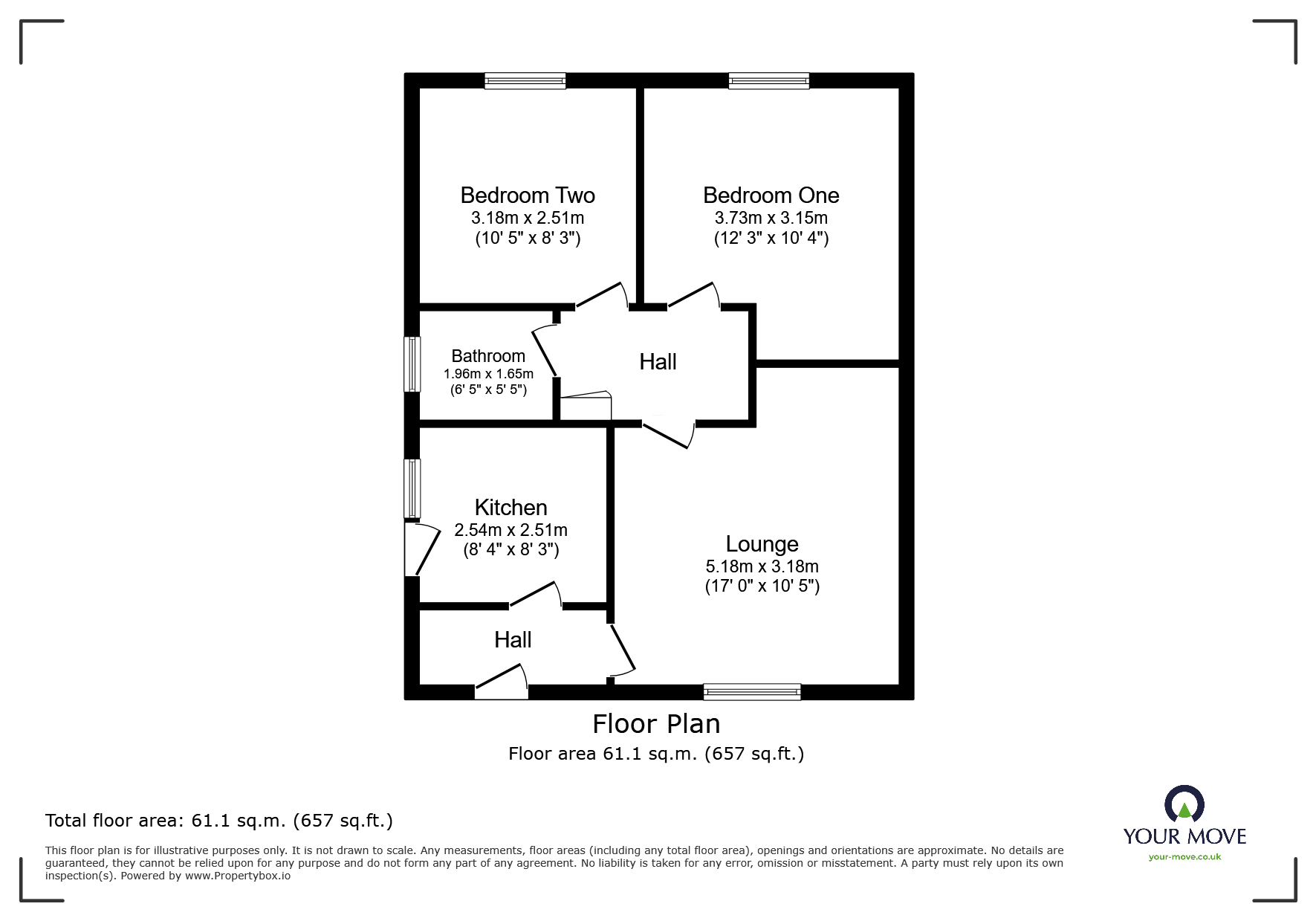 1, The Holdings, Church Gresley floorplan