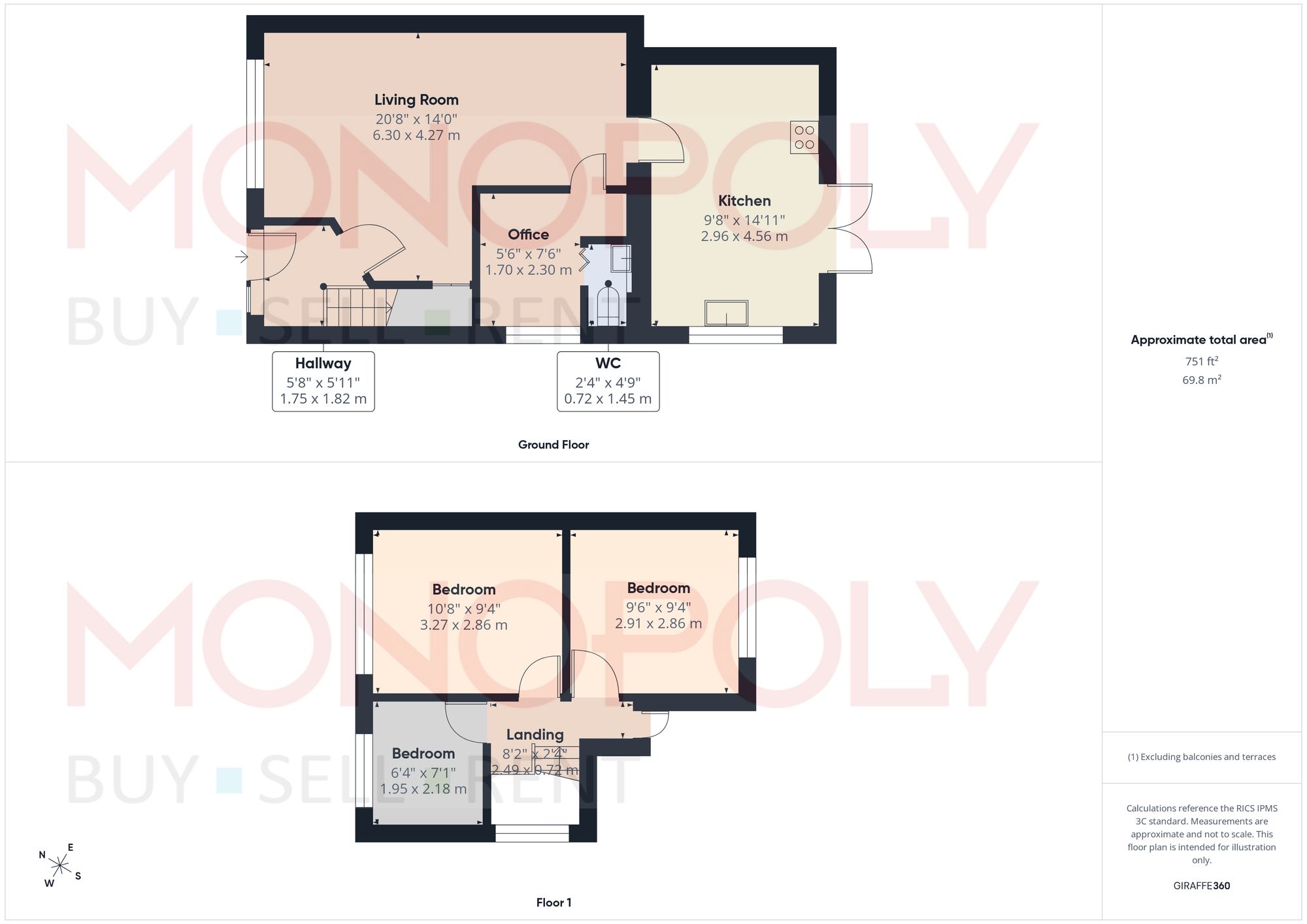 8 Menai Way, Wrexham floorplan