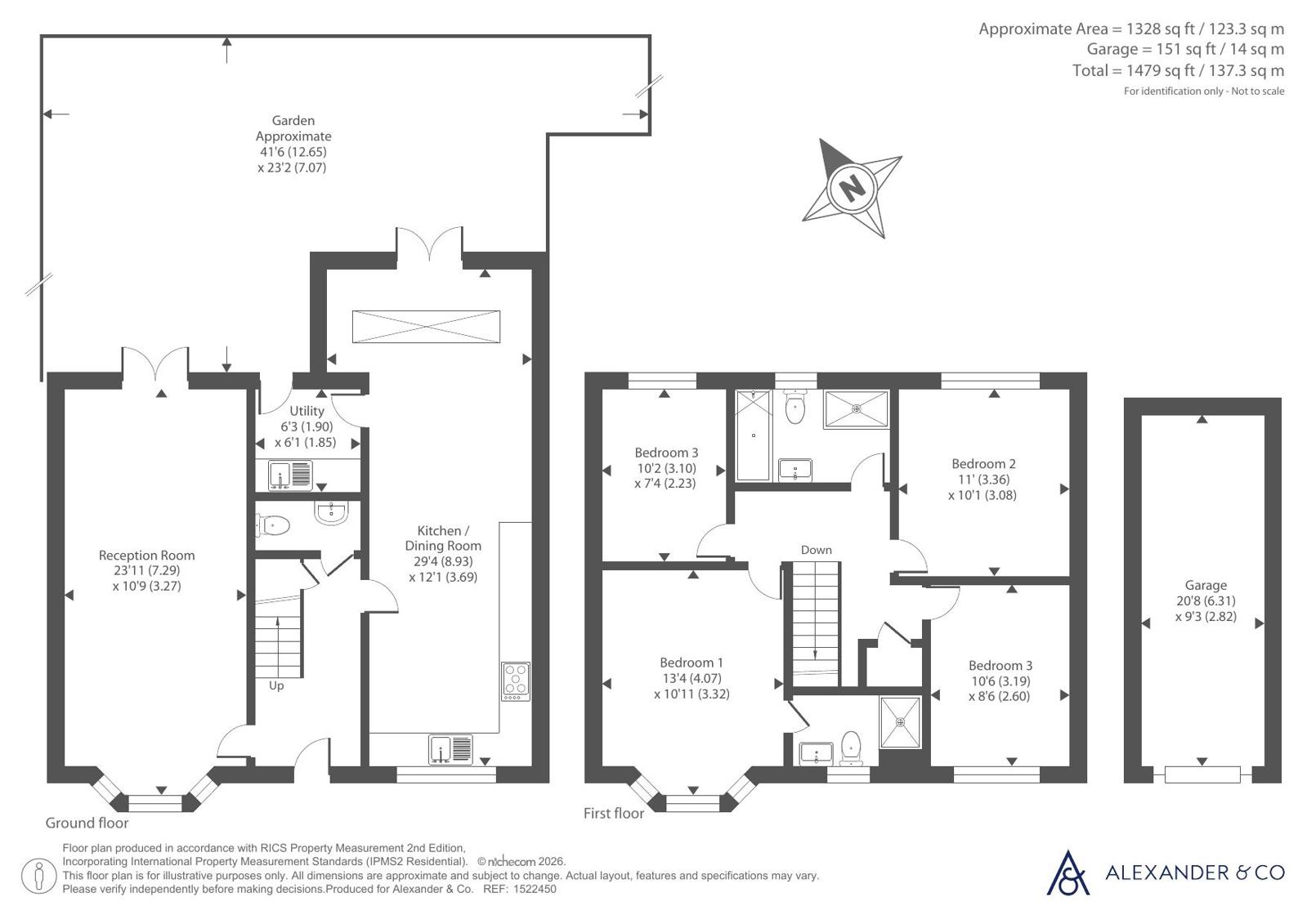 32, Rye Gardens, Dunstable floorplan