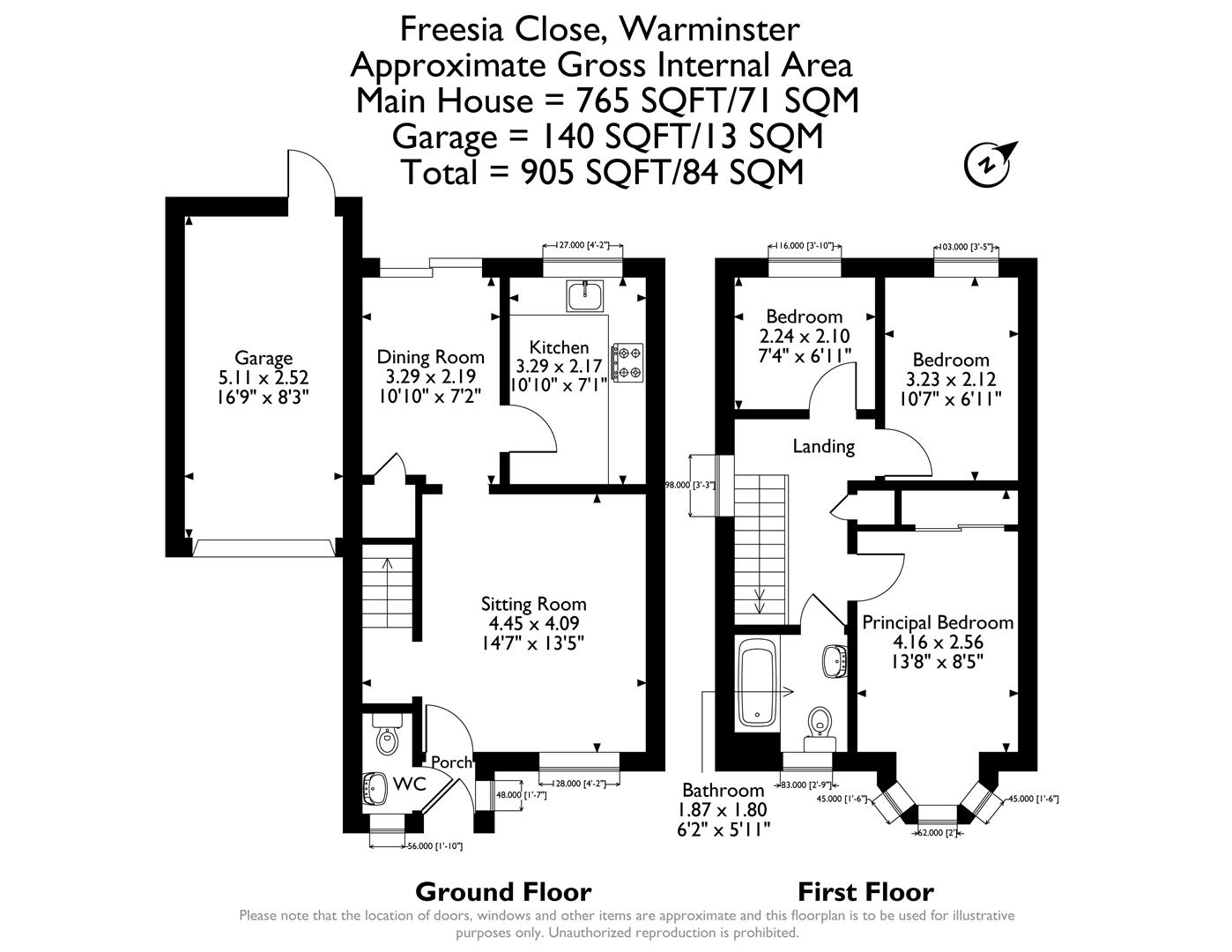 11, Freesia Close, Warminster floorplan