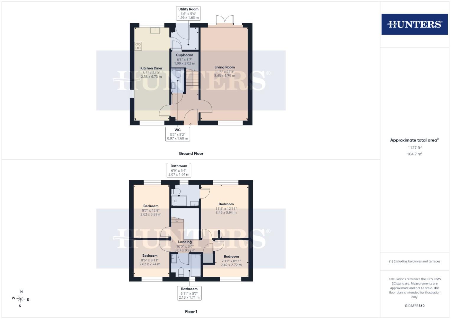 58, Green Meadows Drive, Filey floorplan