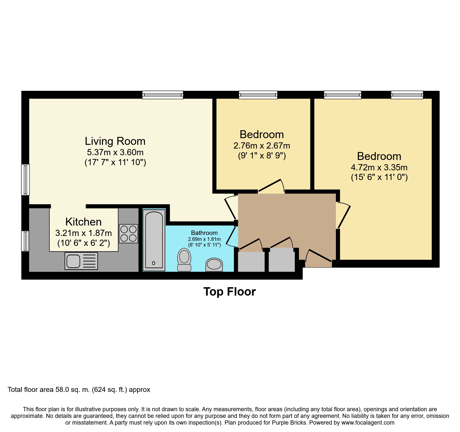 2 Bedrooms Flat for sale in Bow Arrow Lane, Dartford DA2