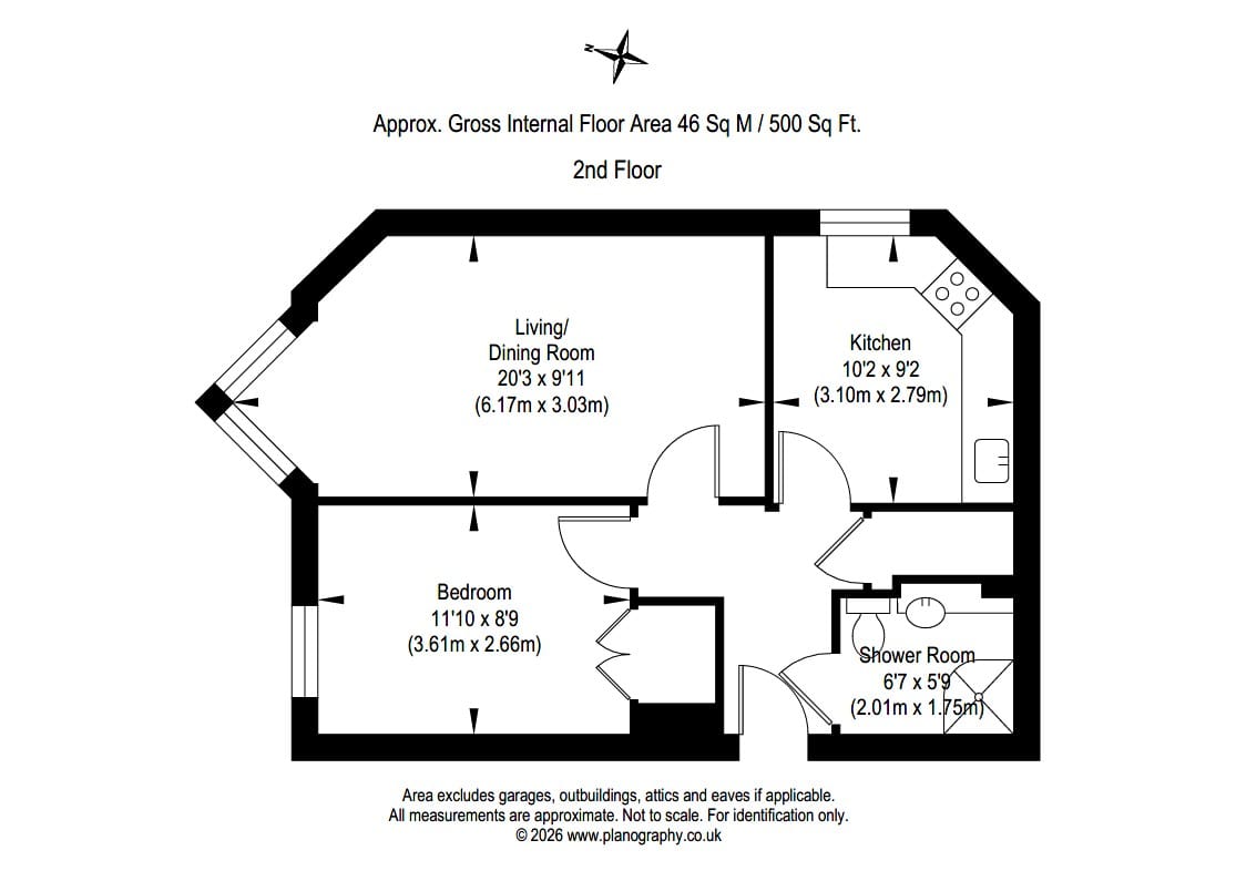 313 Carlyle Court, Comely Bank Road, Edinburgh floorplan