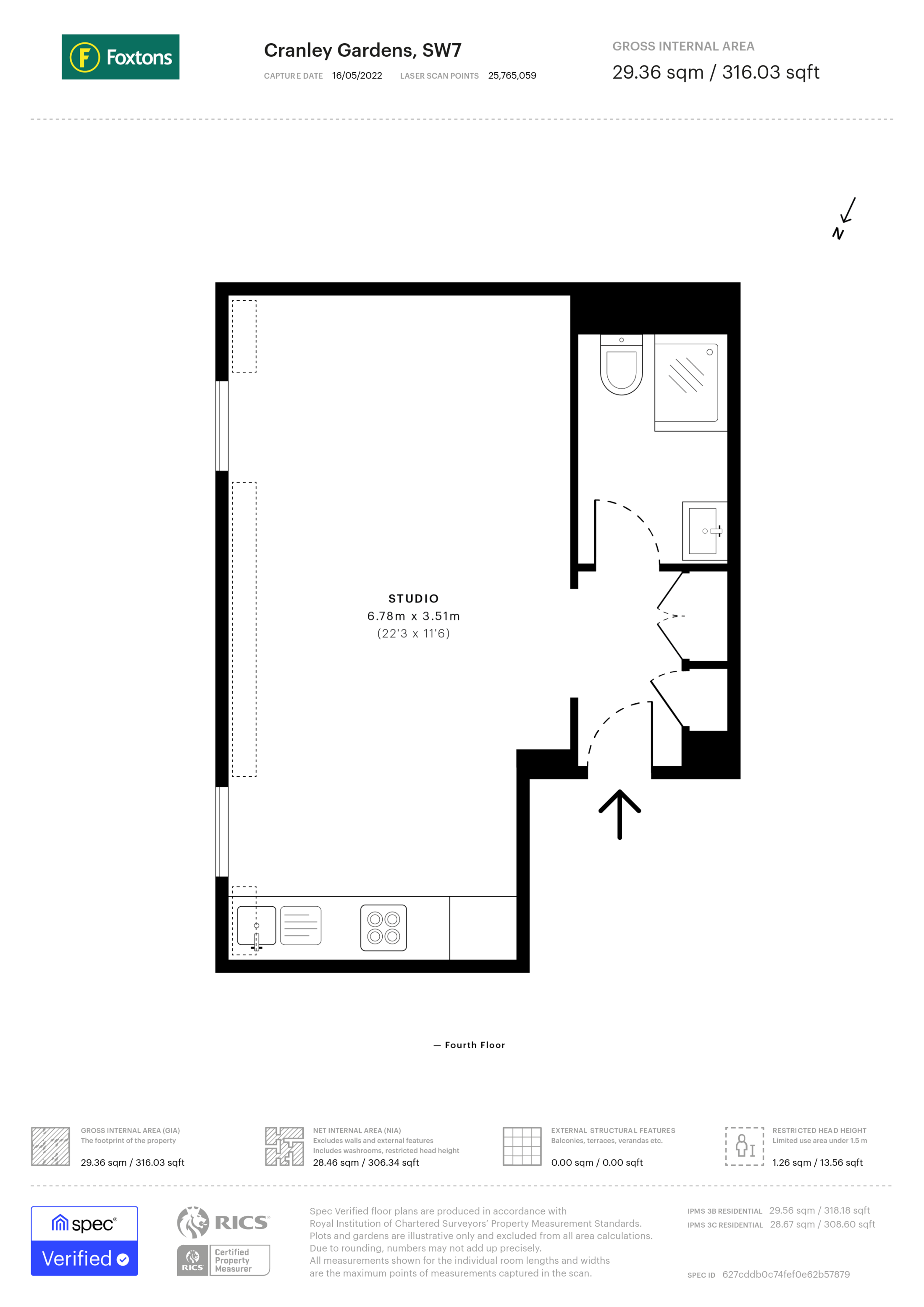 Cranley Gardens, South Kensington floorplan