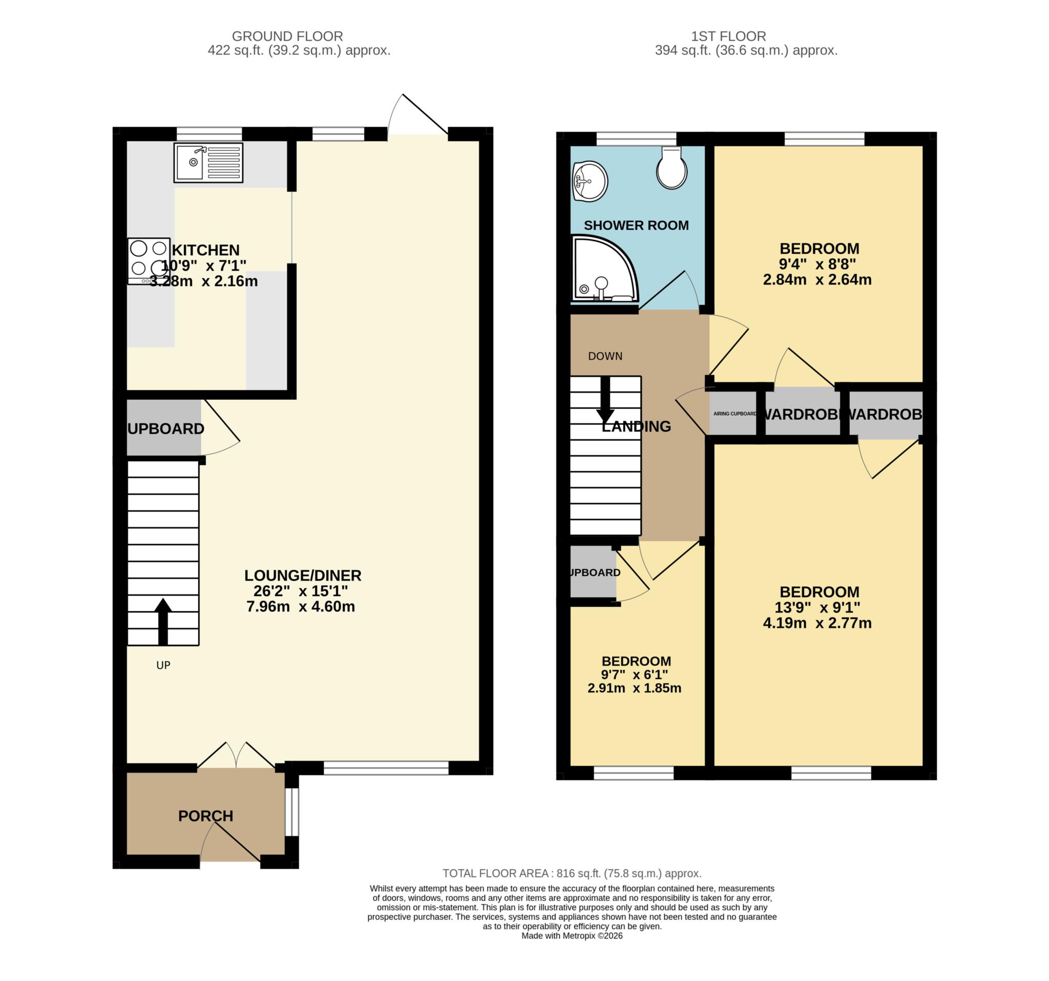 15, Holmbury Close, Frome floorplan