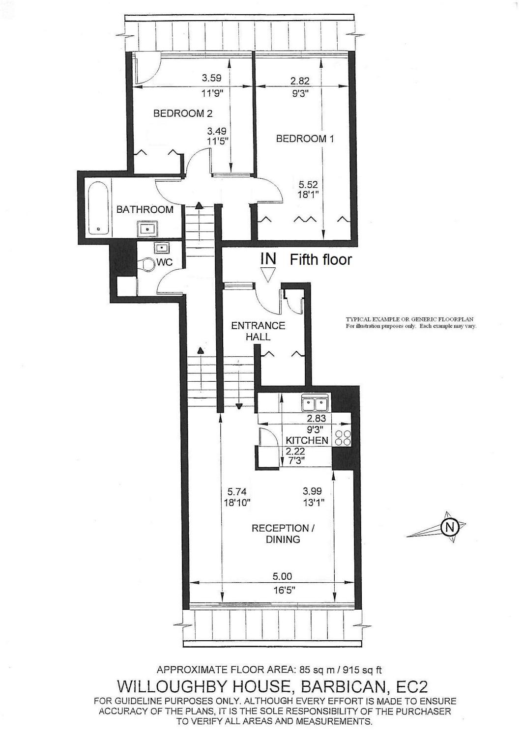 2 Bedrooms Flat to rent in Willoughby House, Barbican, London EC2Y