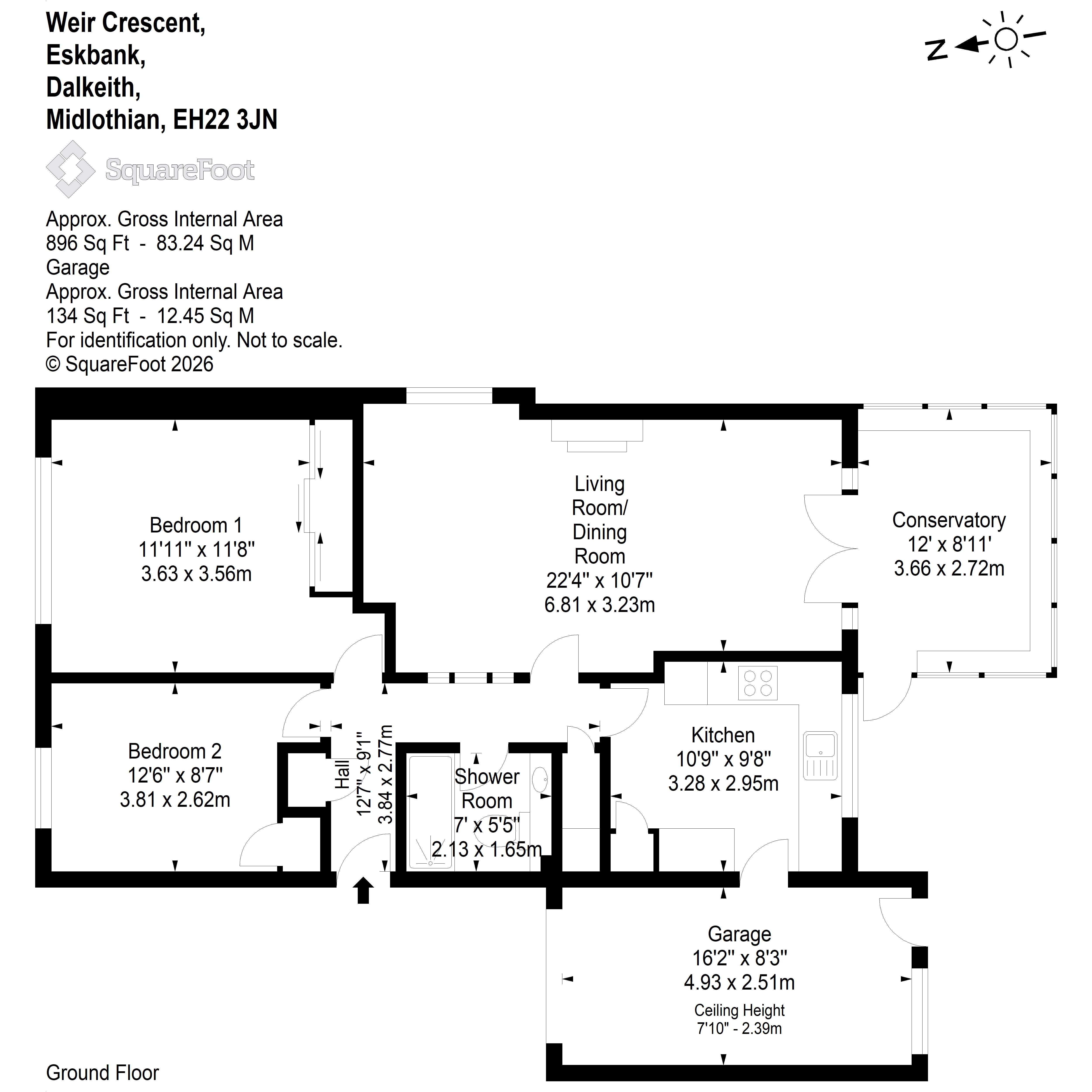 3, Weir Crescent, Dalkeith floorplan
