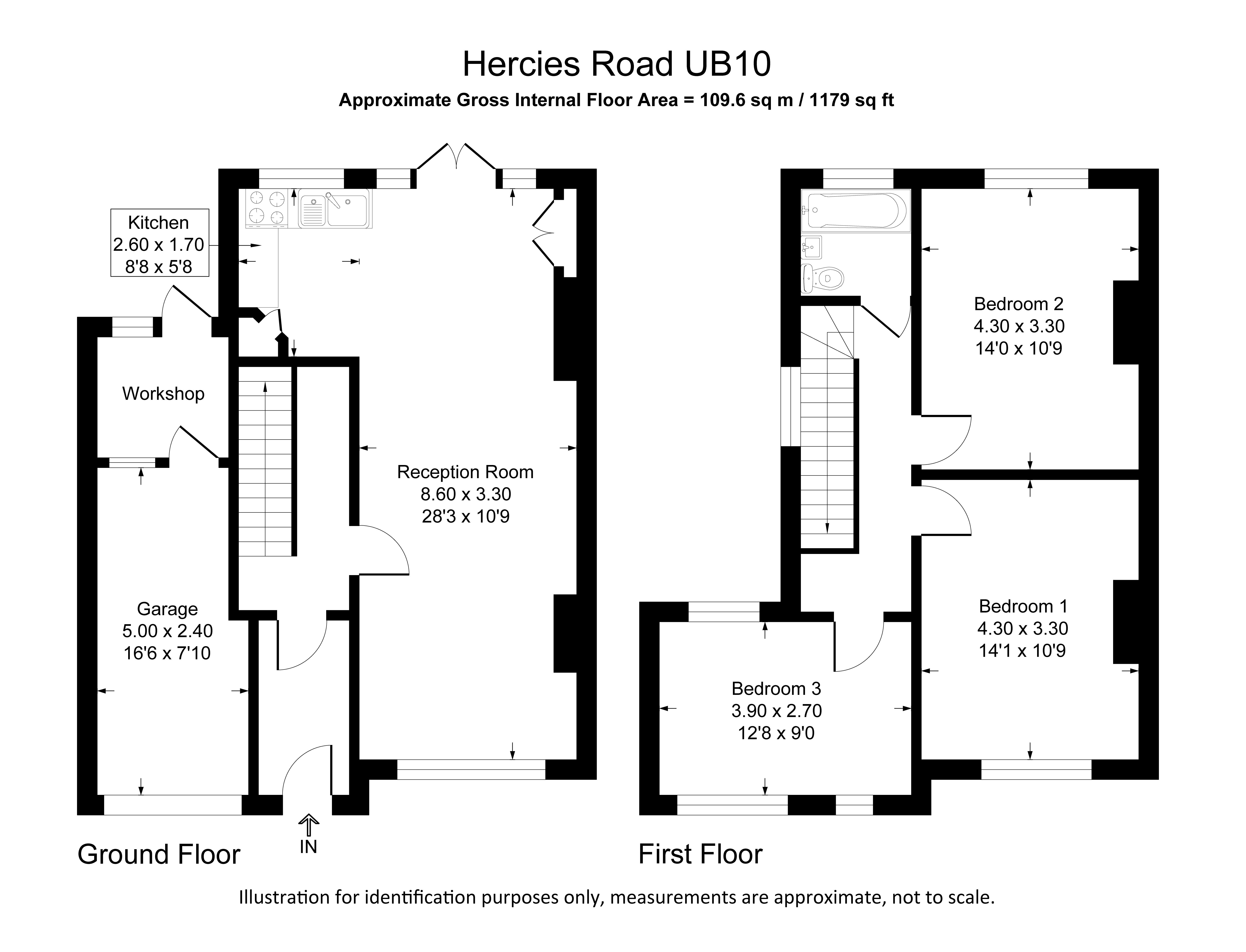 128, Hercies Road, Uxbridge floorplan