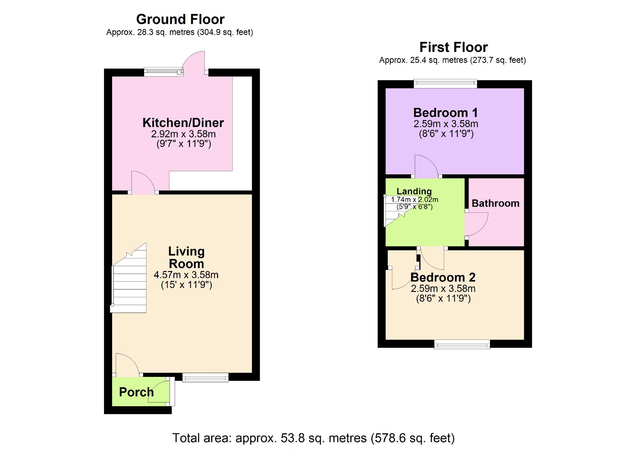 2 Bedrooms Terraced house for sale in Jacksons Drive, Cheshunt, Hertfordshire EN7