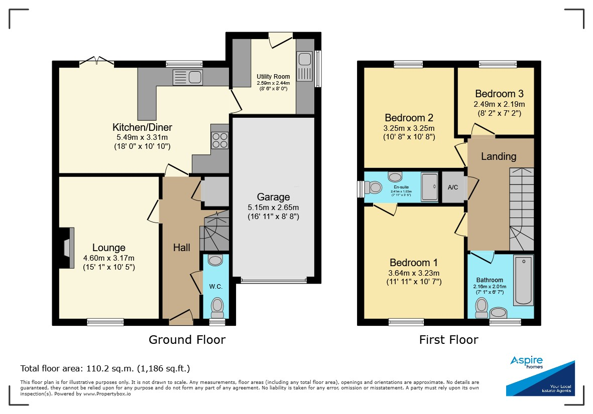 3, Oakwood Park, Spalding floorplan