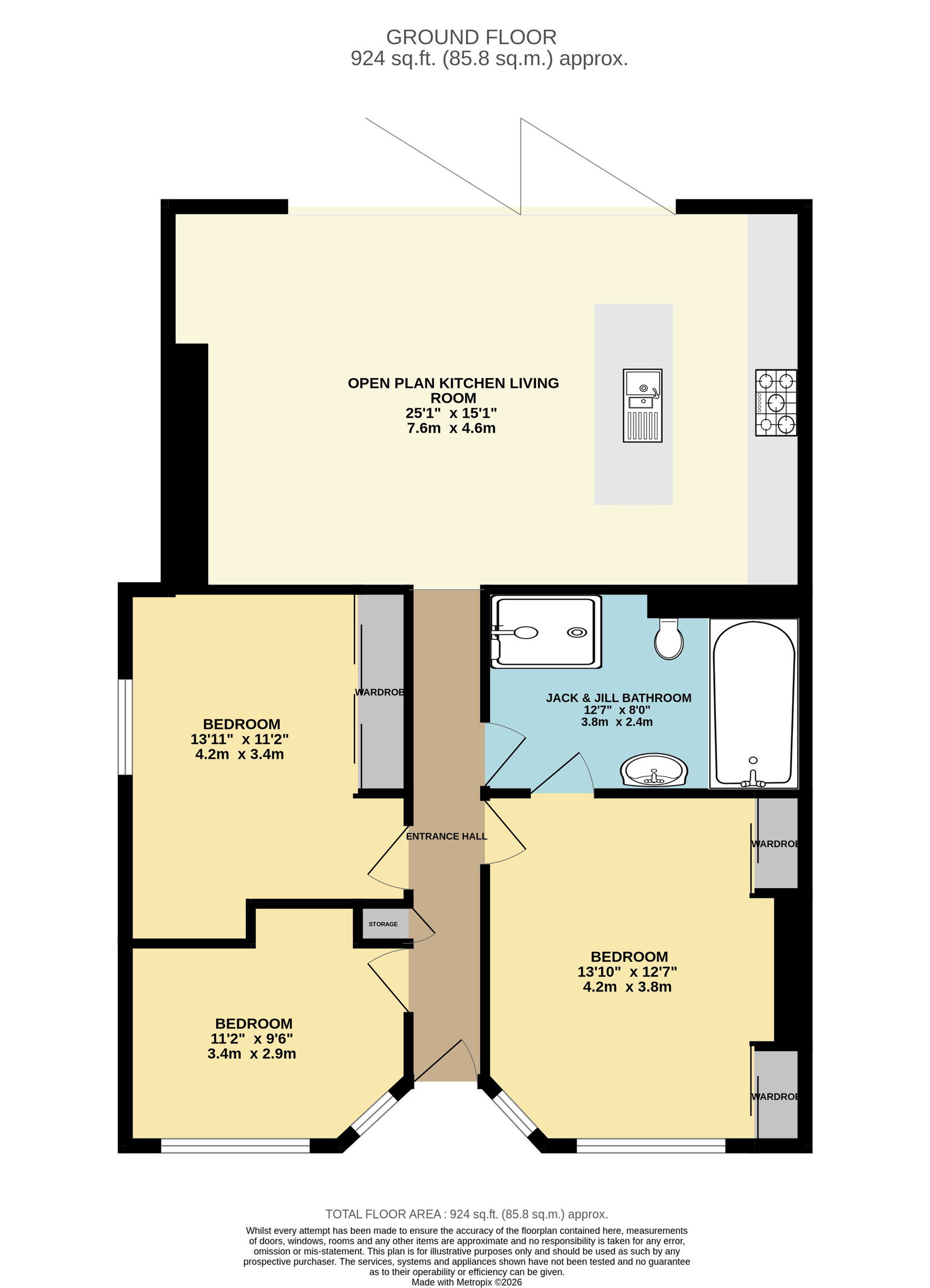 55, Julian Road, Southampton floorplan