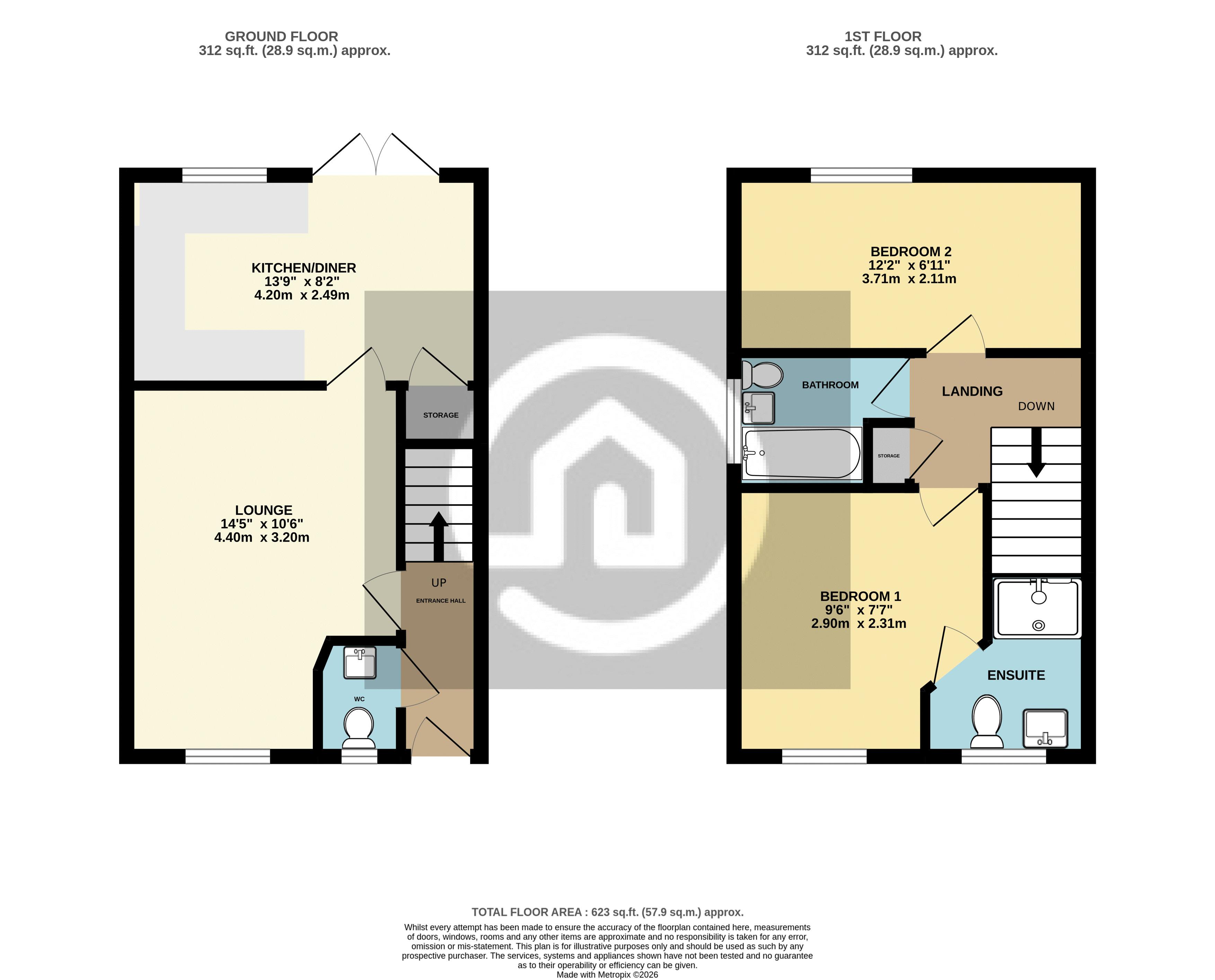 17, Milton Crescent, Bedford floorplan