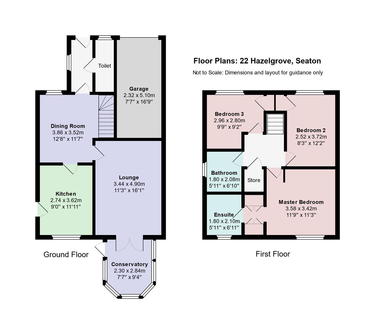 22, Hazelgrove, Workington floorplan