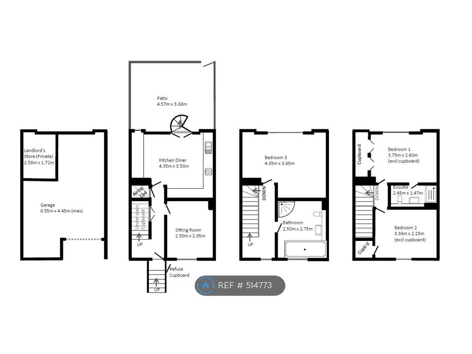 3 Bedrooms Terraced house to rent in Fowey Close, London E1W