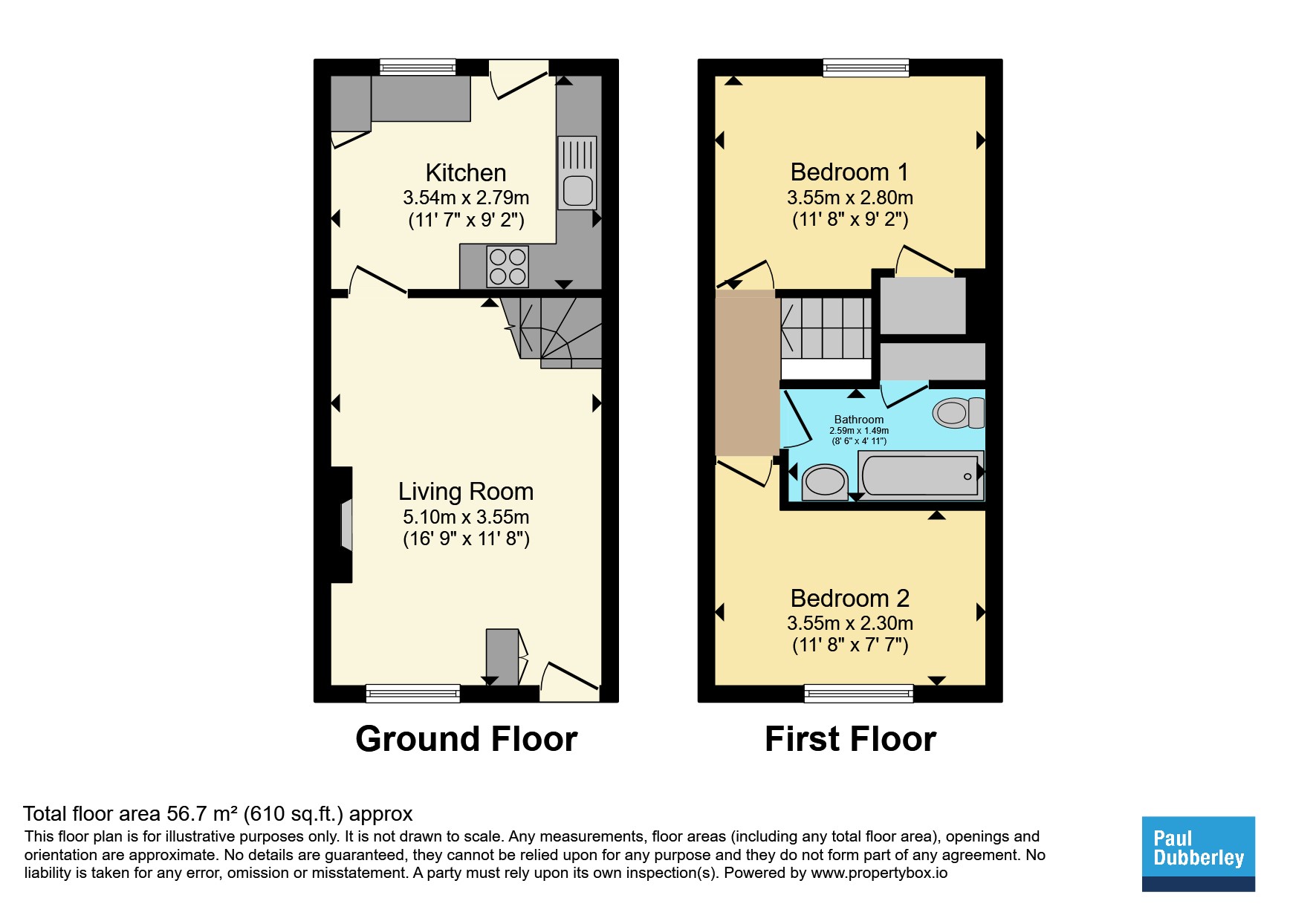 8, Barford Close, Wednesbury floorplan