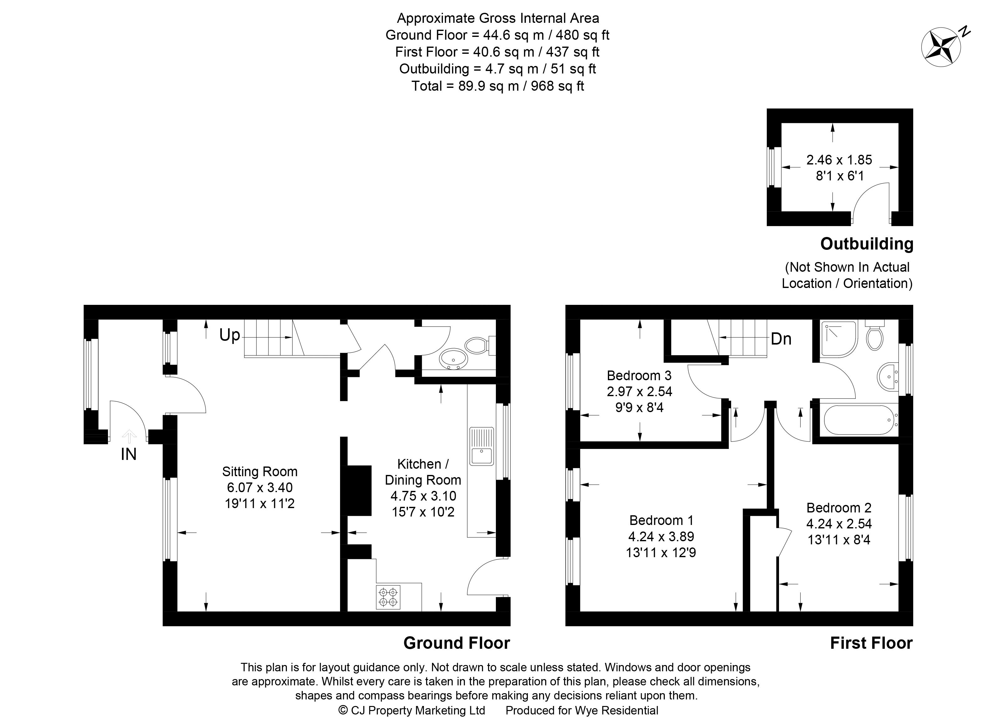 3 Bedrooms Terraced house for sale in Coppice Farm Road, Penn, High Wycombe HP10