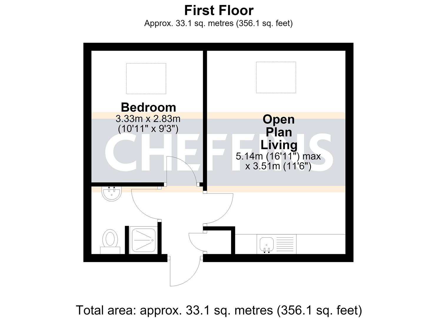 Flat 8, Rosie Court, Newnham Street, Ely floorplan