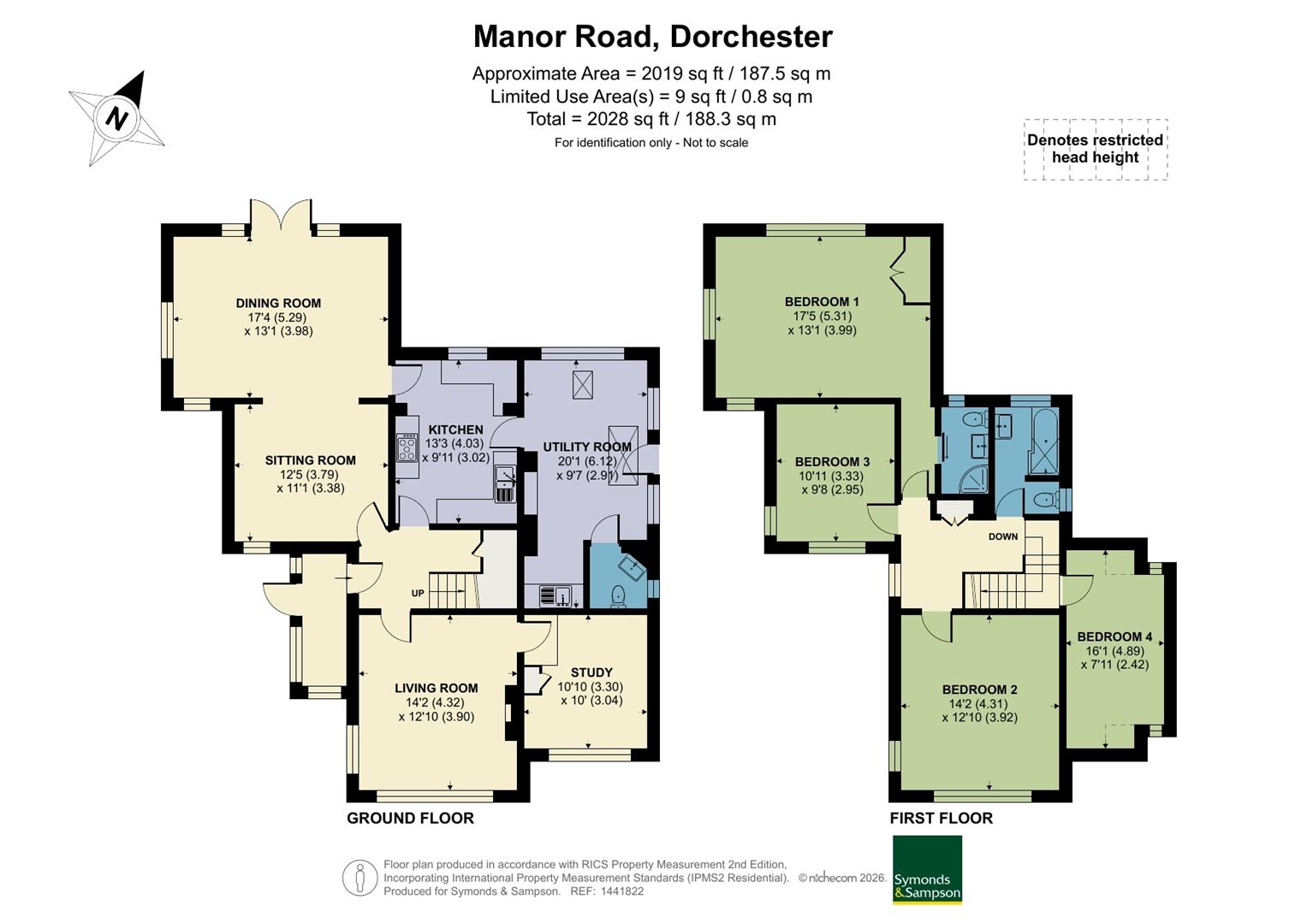 31, Manor Road, Dorchester floorplan
