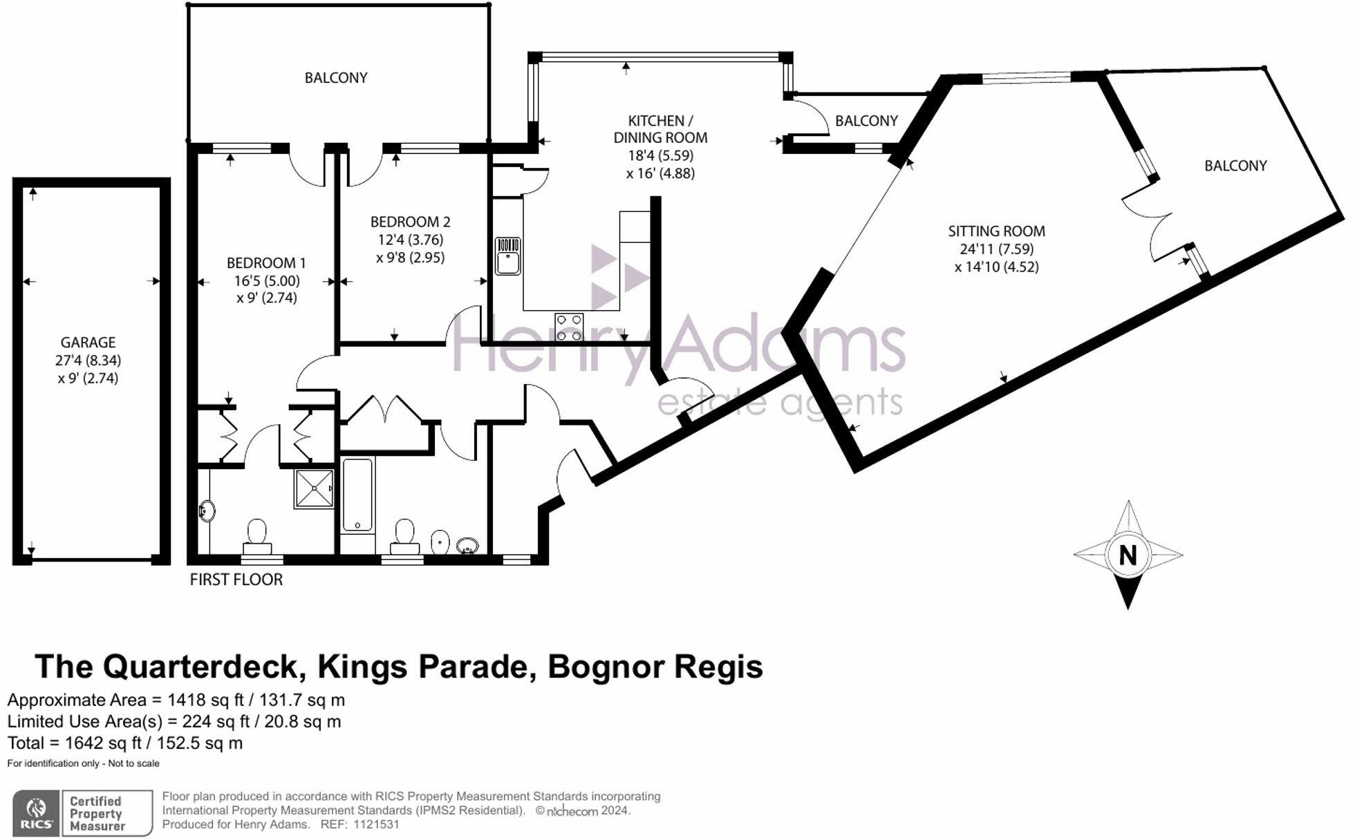 6 The Quarterdeck, Kings Parade, Bognor Regis floorplan