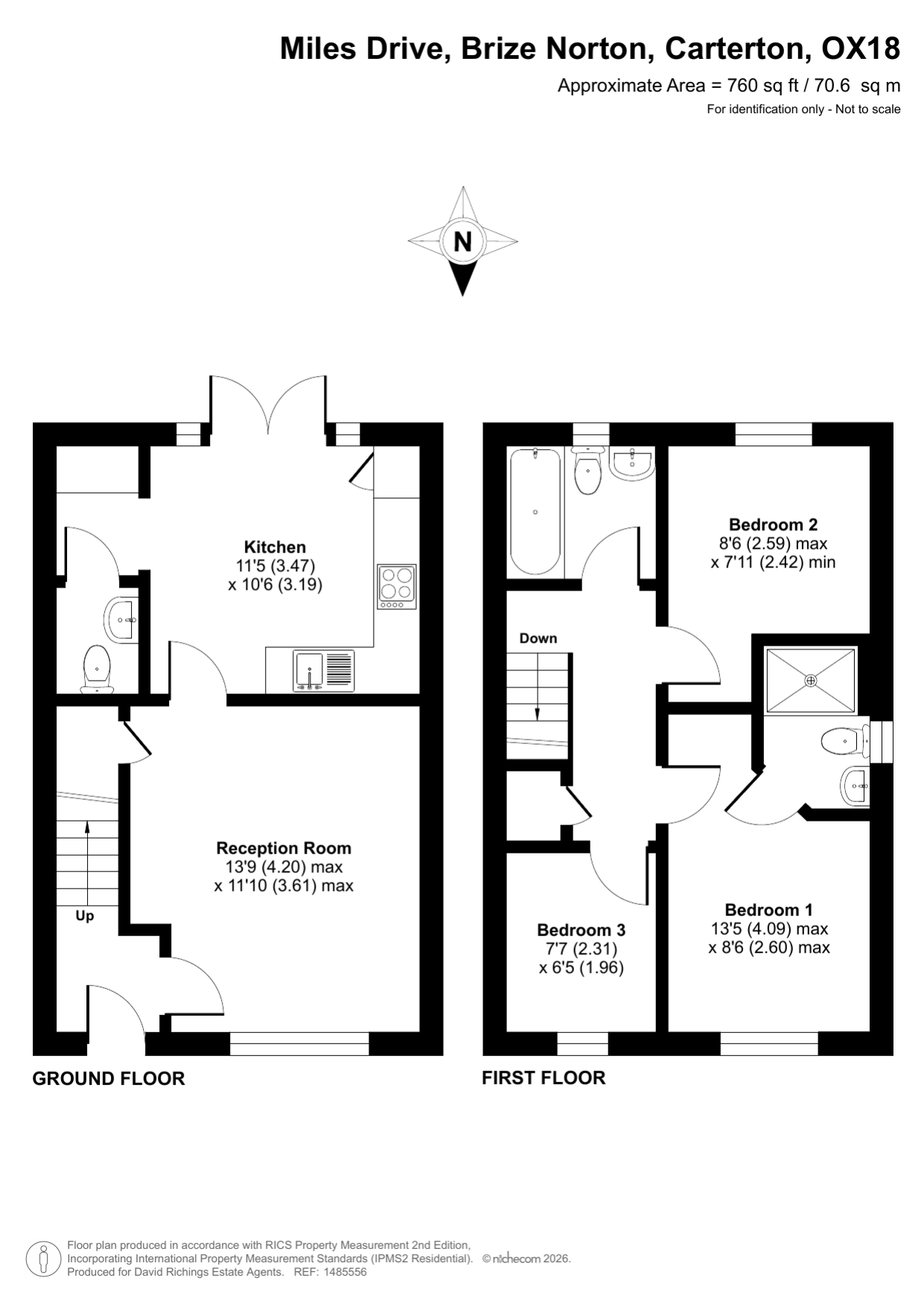 64, Miles Drive, Carterton floorplan
