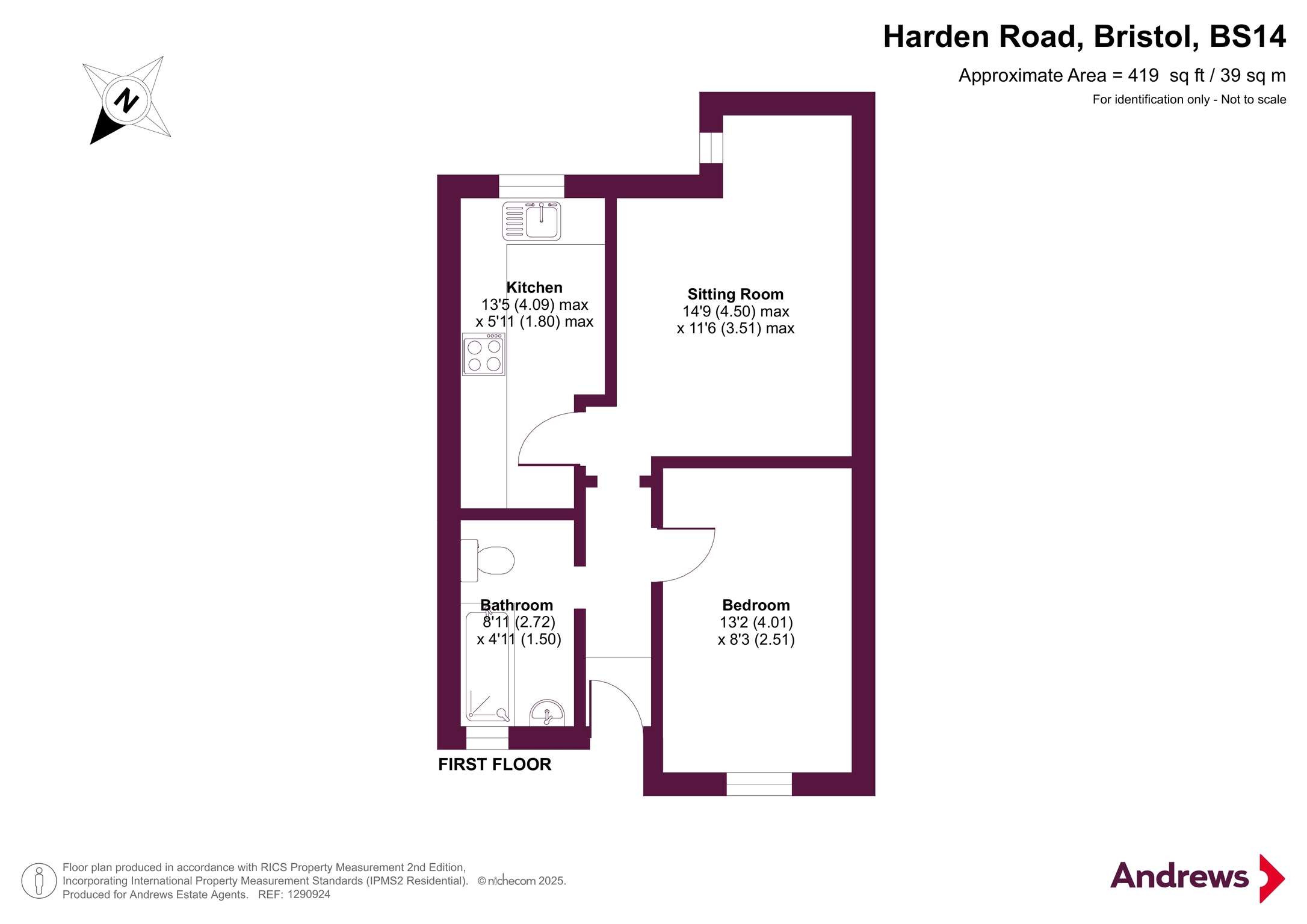 22, Harden Road, Bristol floorplan