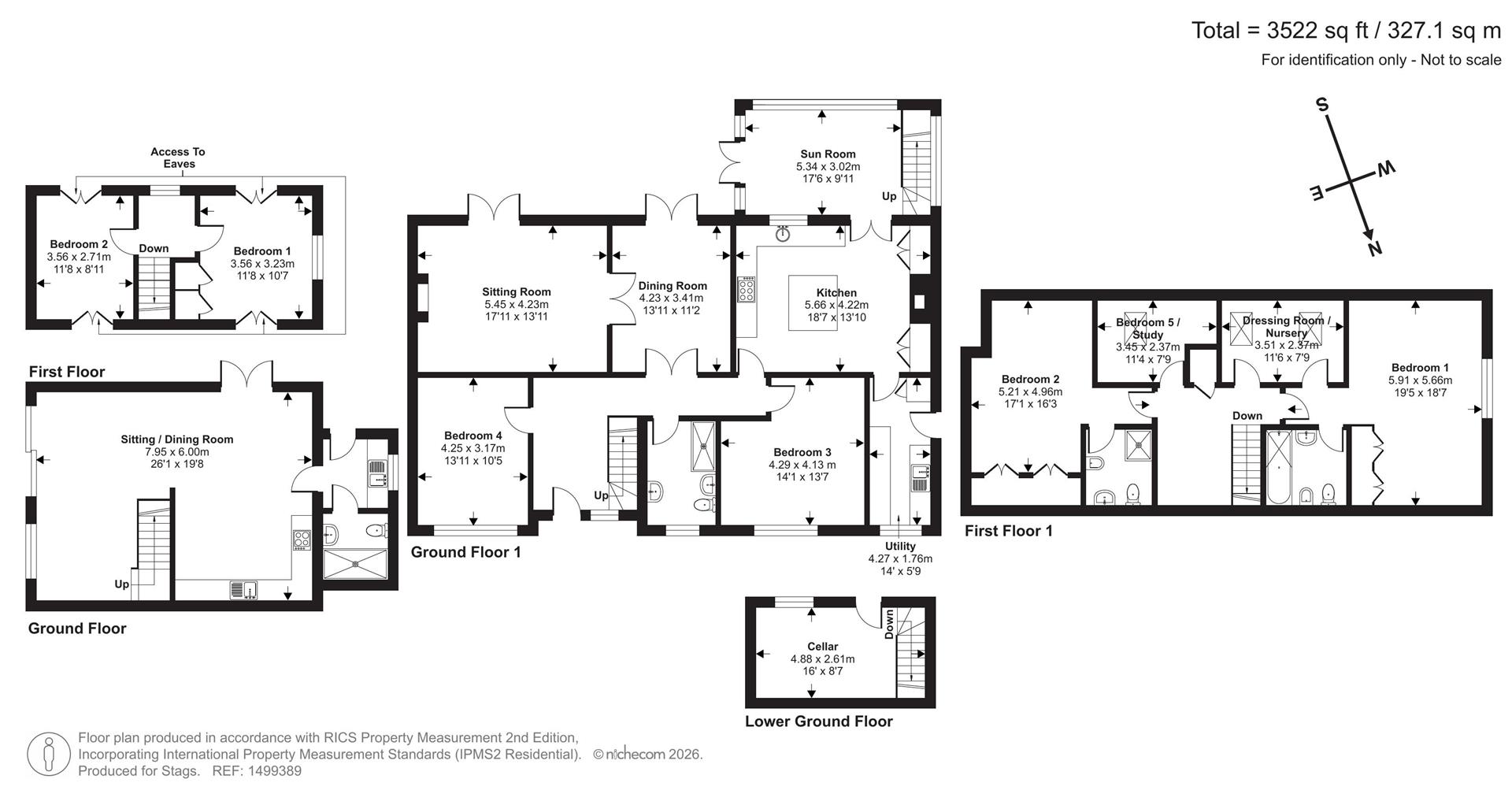 Maryford & Hideway Cottage, Torrington floorplan
