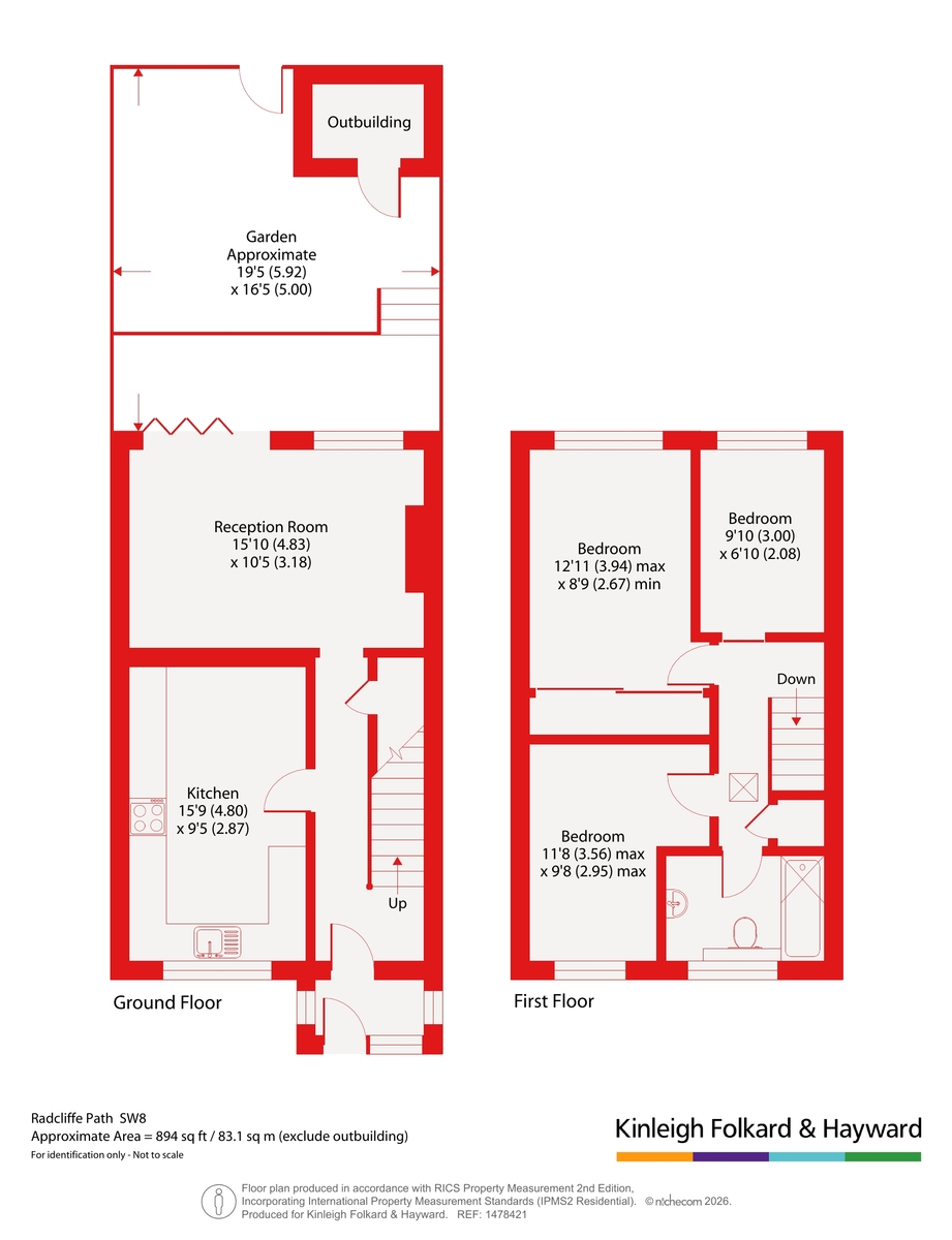 7, Radcliffe Path, London floorplan