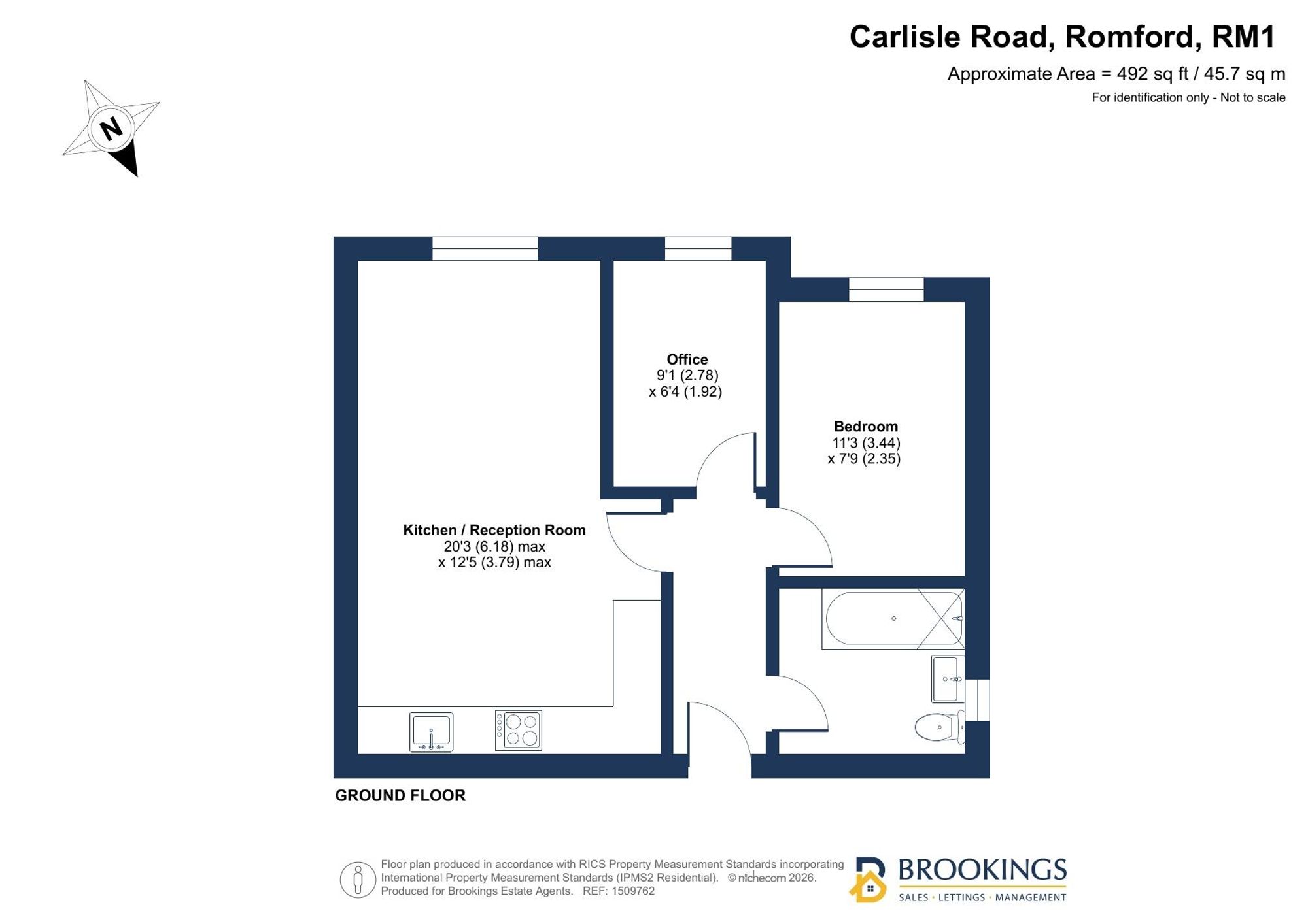 Flat 2, Ash Tree Court, Romford floorplan
