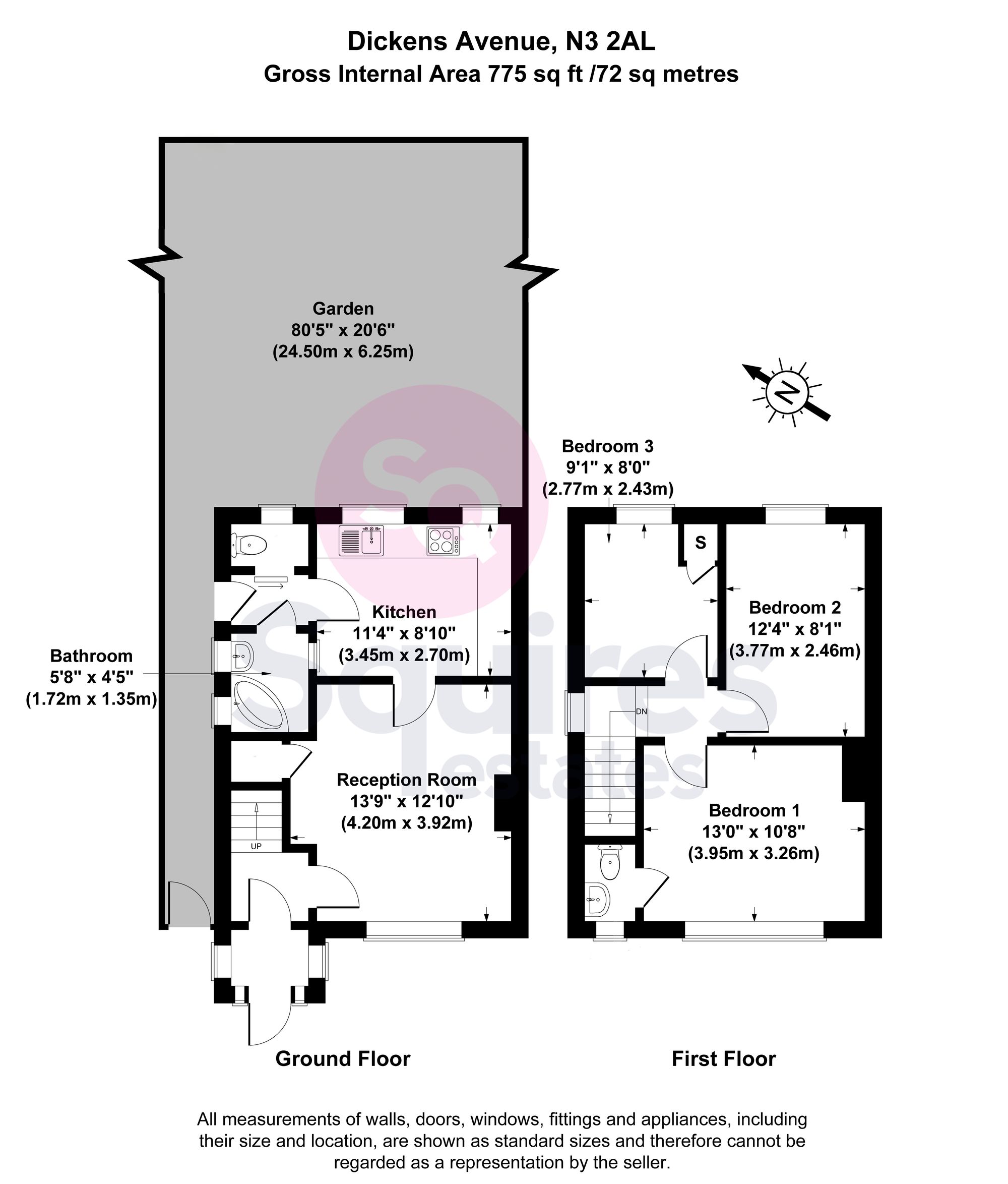 13 Dickens Avenue, London floorplan