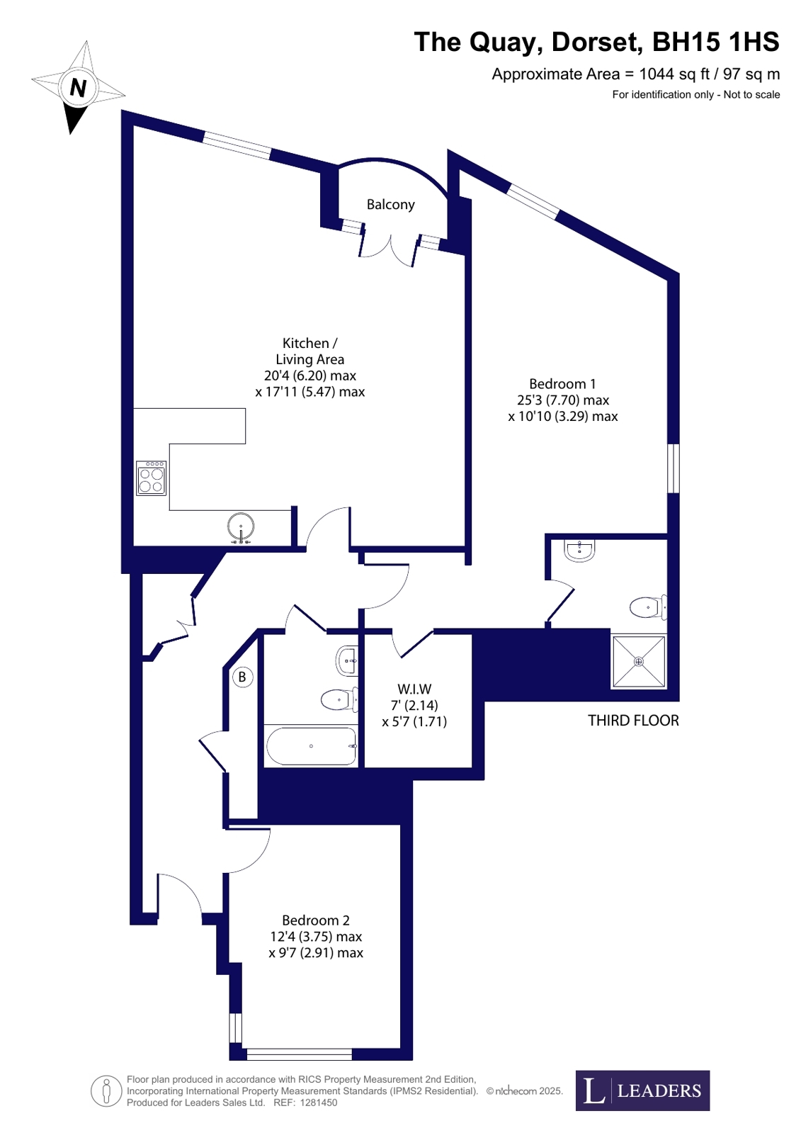Flat 17, Port St. James, 15, The Quay, Dorset floorplan