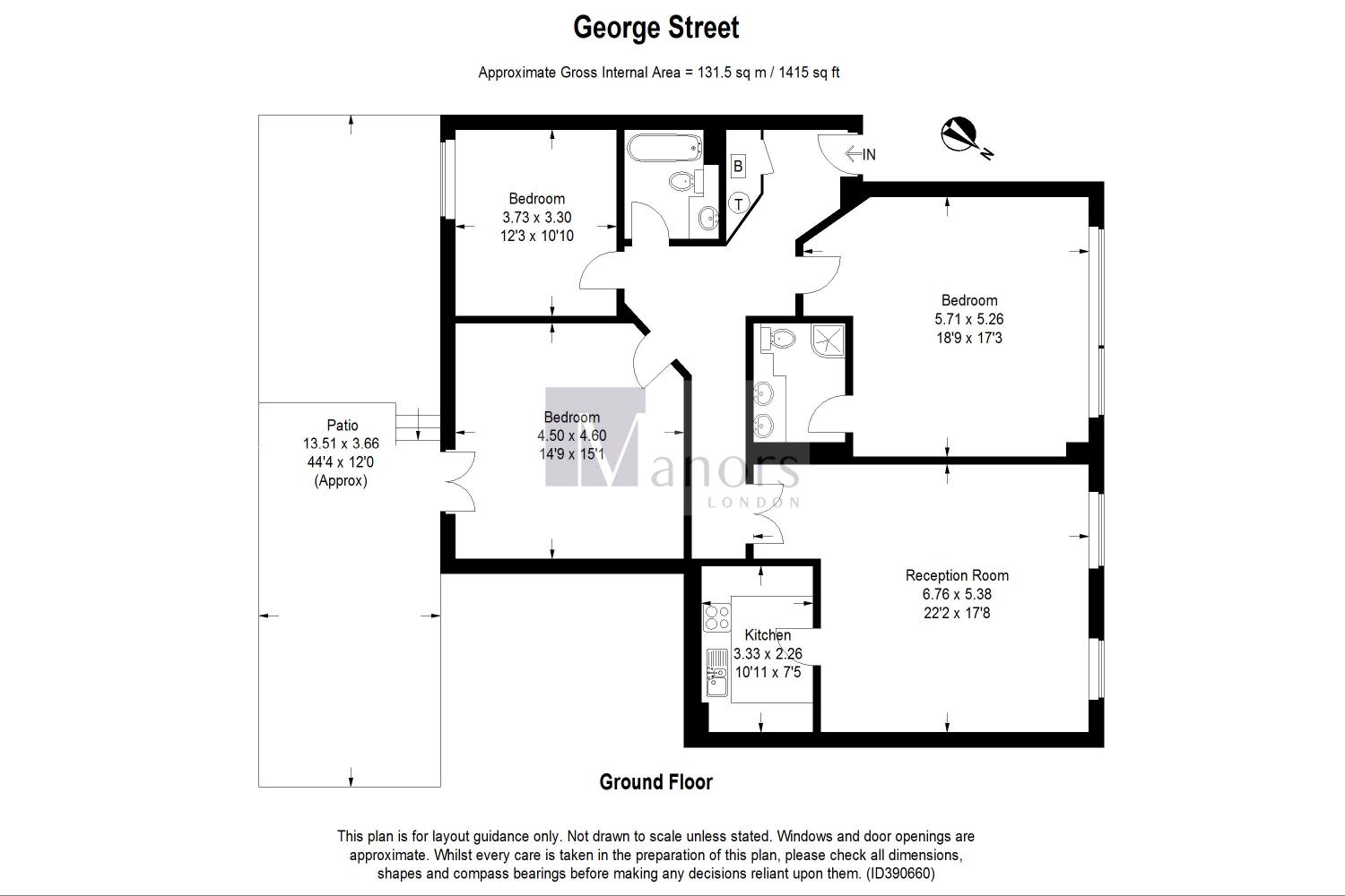 3 Bedrooms Flat to rent in George Street, London W1H