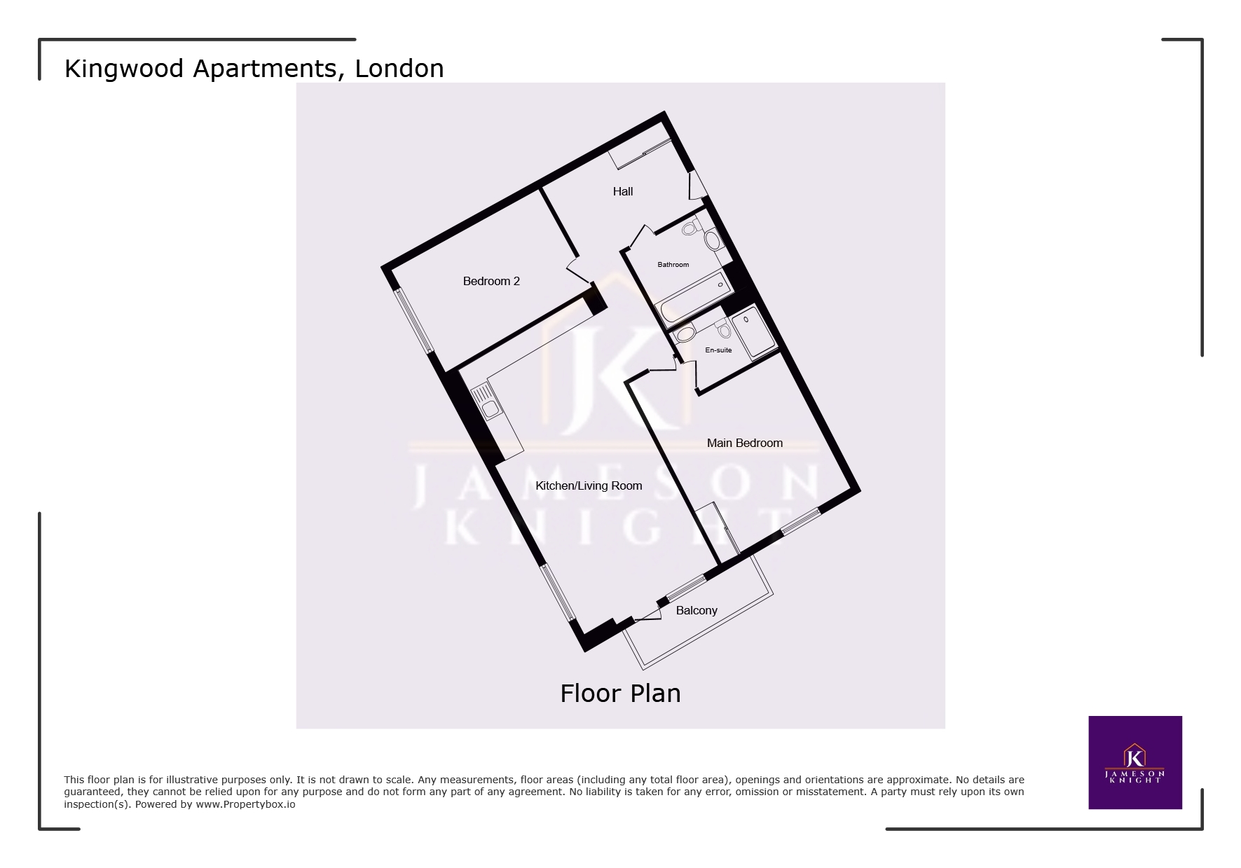 Flat 66 Kingwood Apartments 31, Waterline Way, Greater London floorplan