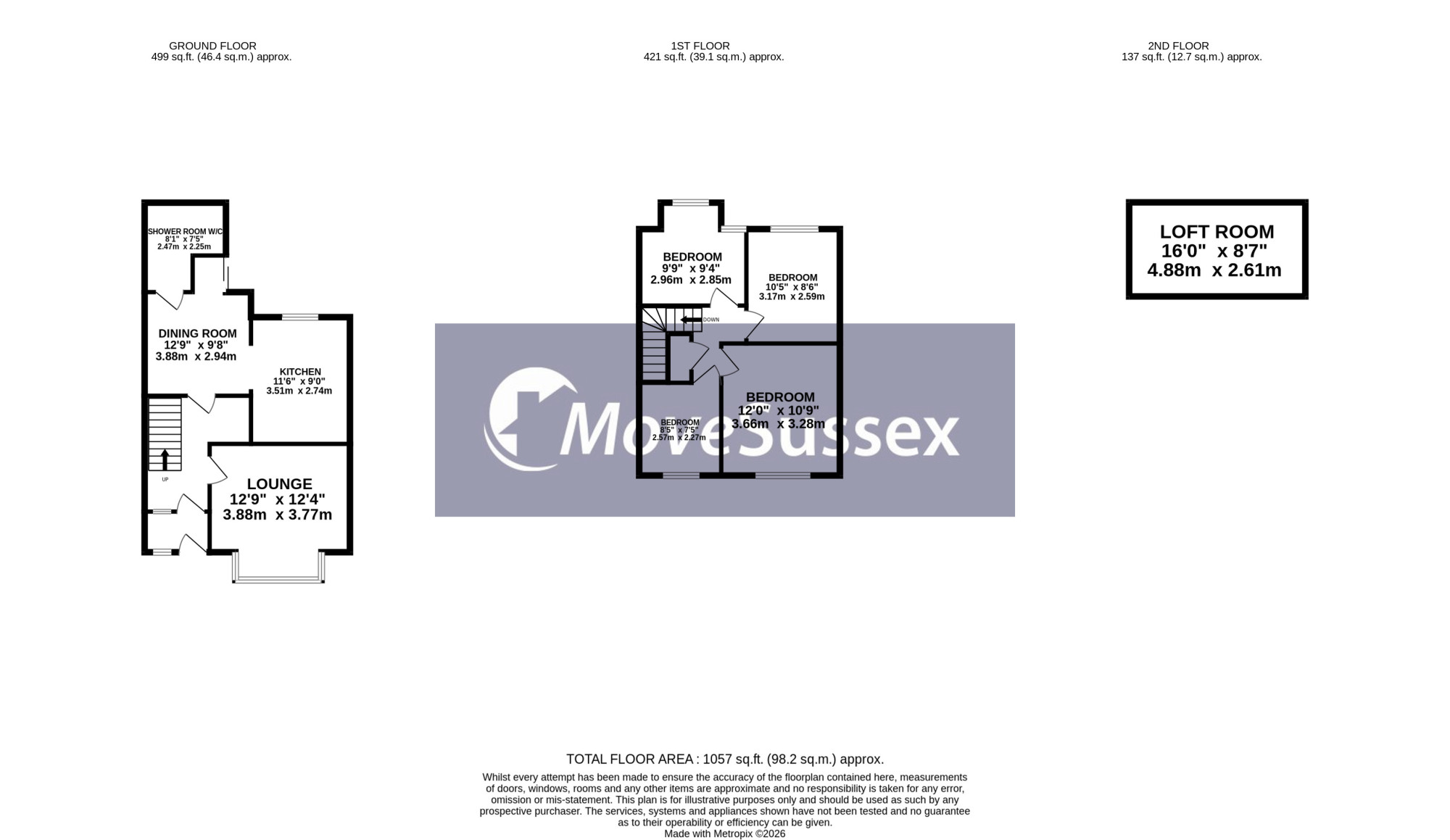 84, Sidley Road, Eastbourne floorplan