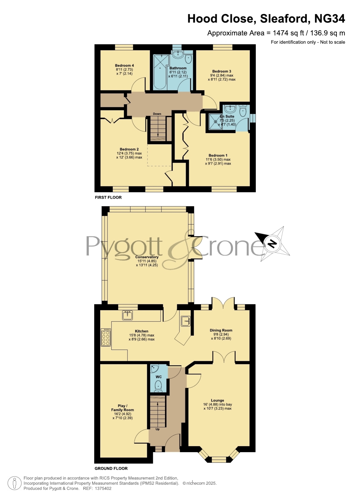 28, Hood Close, Sleaford floorplan