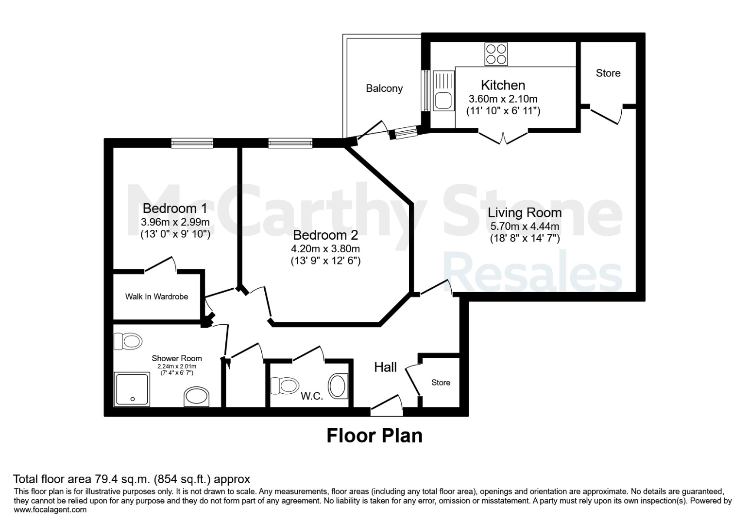 58 Ryland Place, Norfolk Road, Birmingham floorplan