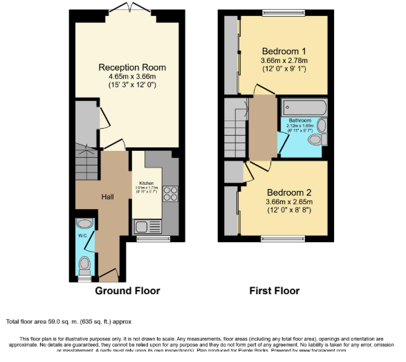 3, Crawshaw Road, Chertsey floorplan