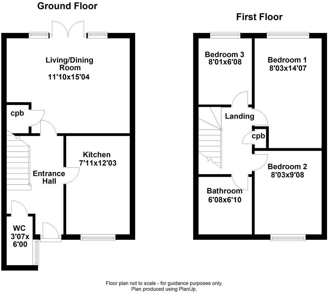 54, Farnborough Close, Corby floorplan
