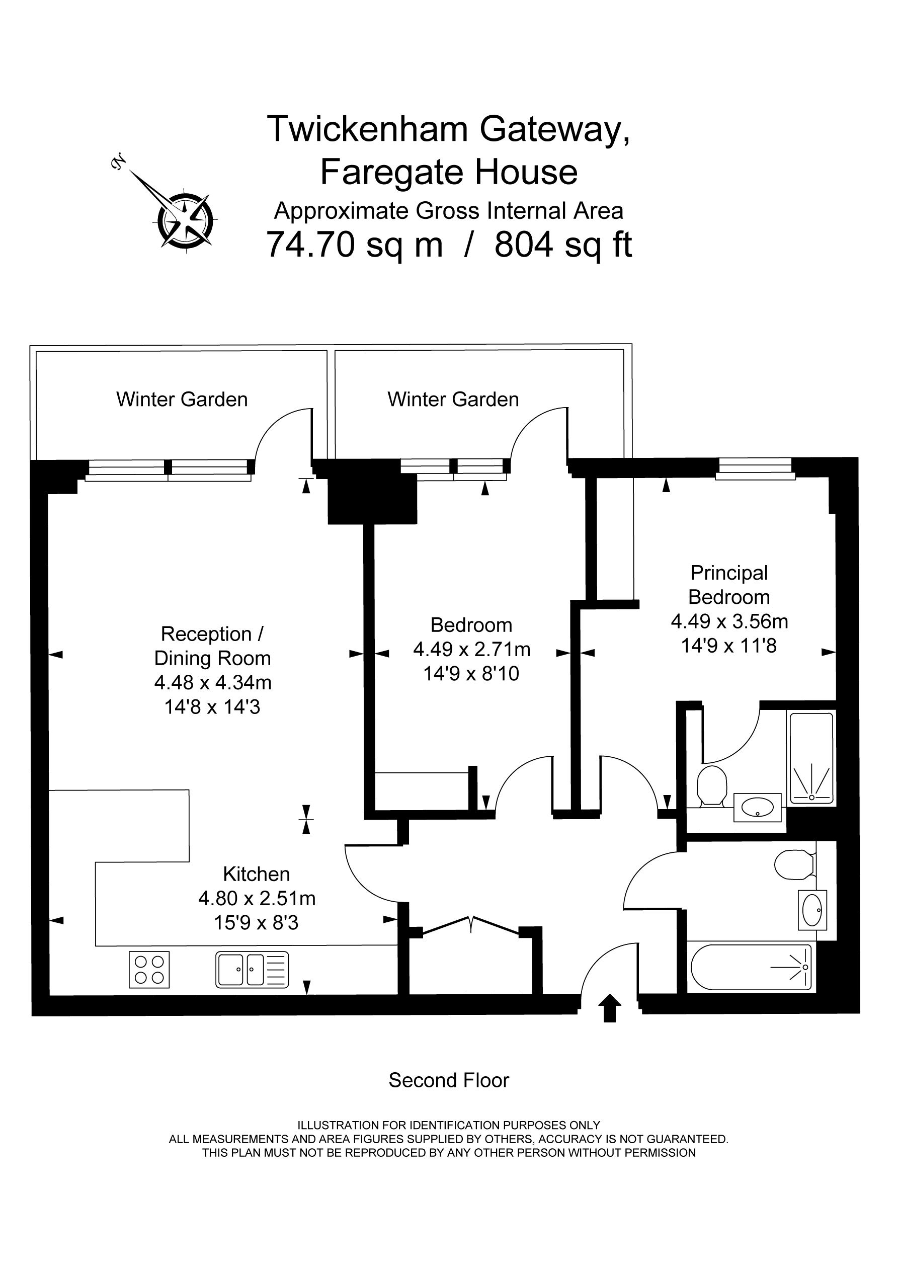 Twickenham Gateway, London Road, Twickenham TW1, 2 bedroom flat to rent