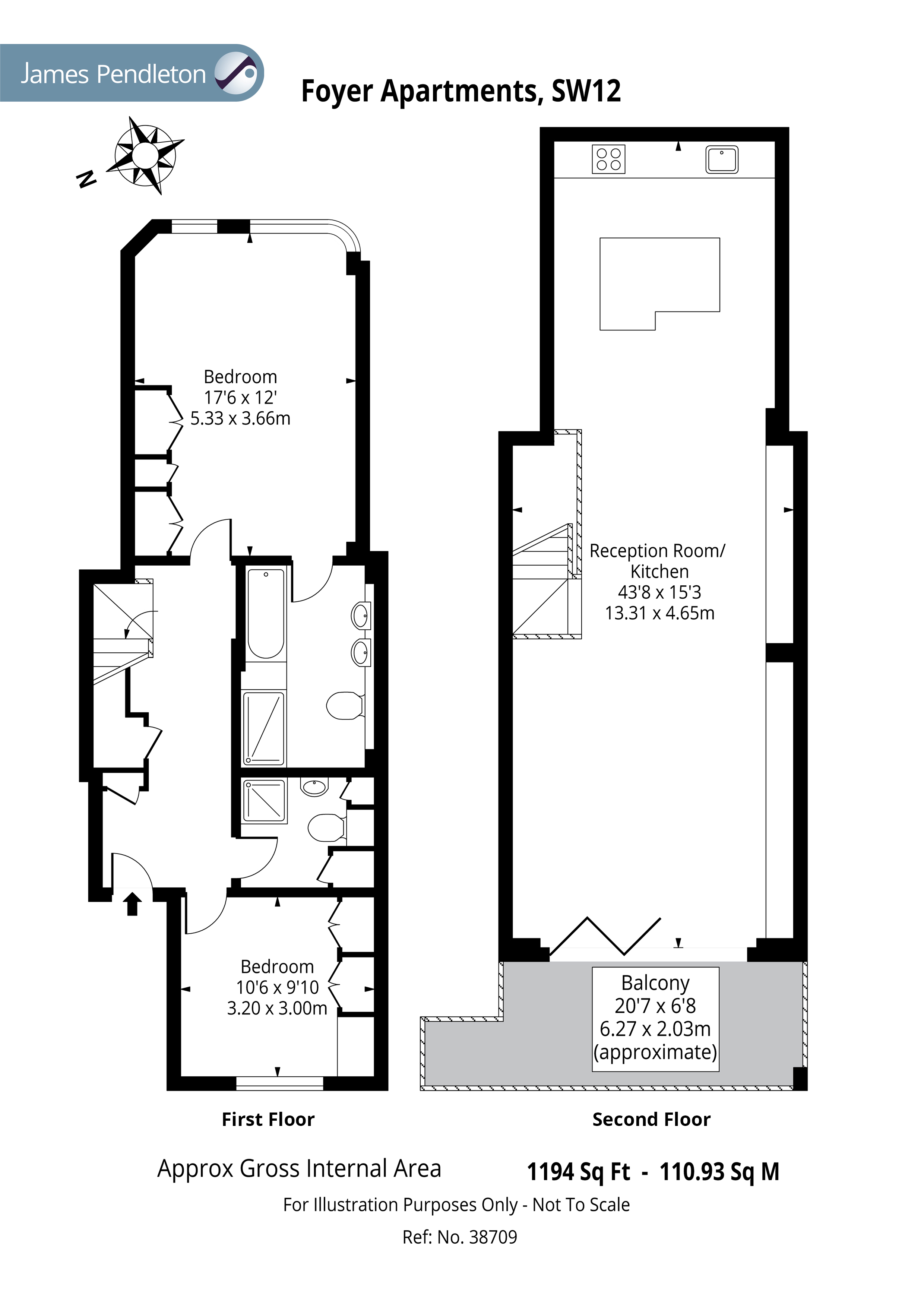 2 Bedrooms Flat for sale in Malwood Road, Clapham South, London SW12