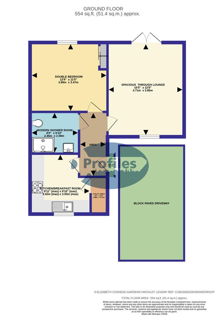 6, Elizabeth Coxhead Gardens, Hinckley floorplan