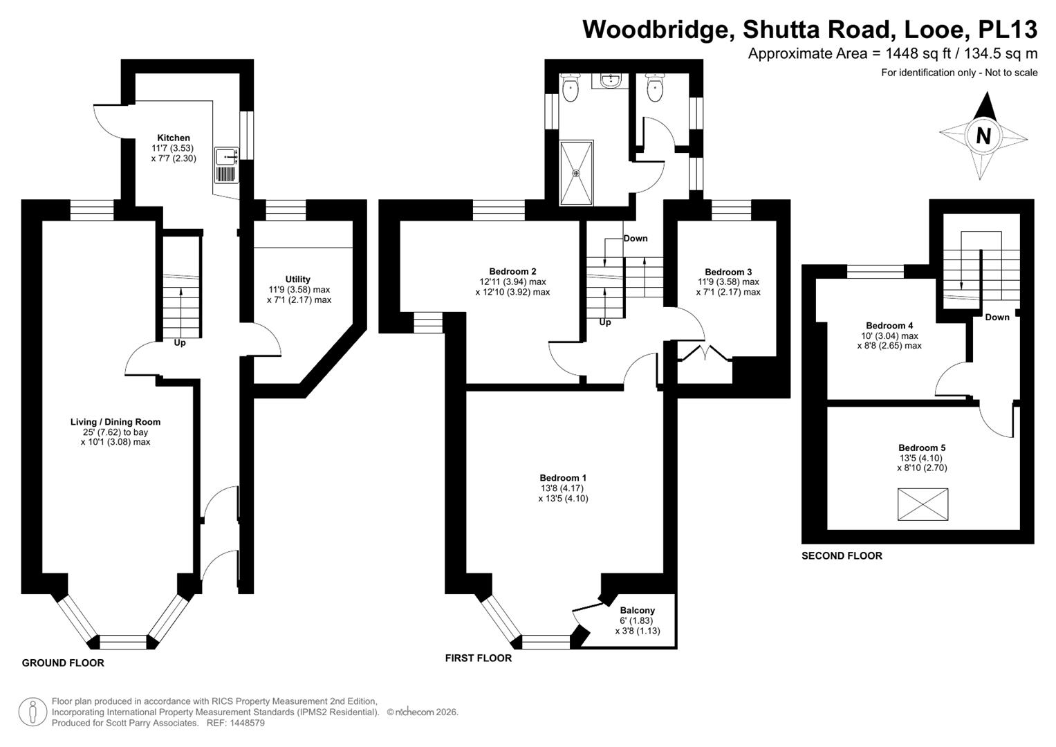 Woodbridge, Shutta Road, Looe floorplan