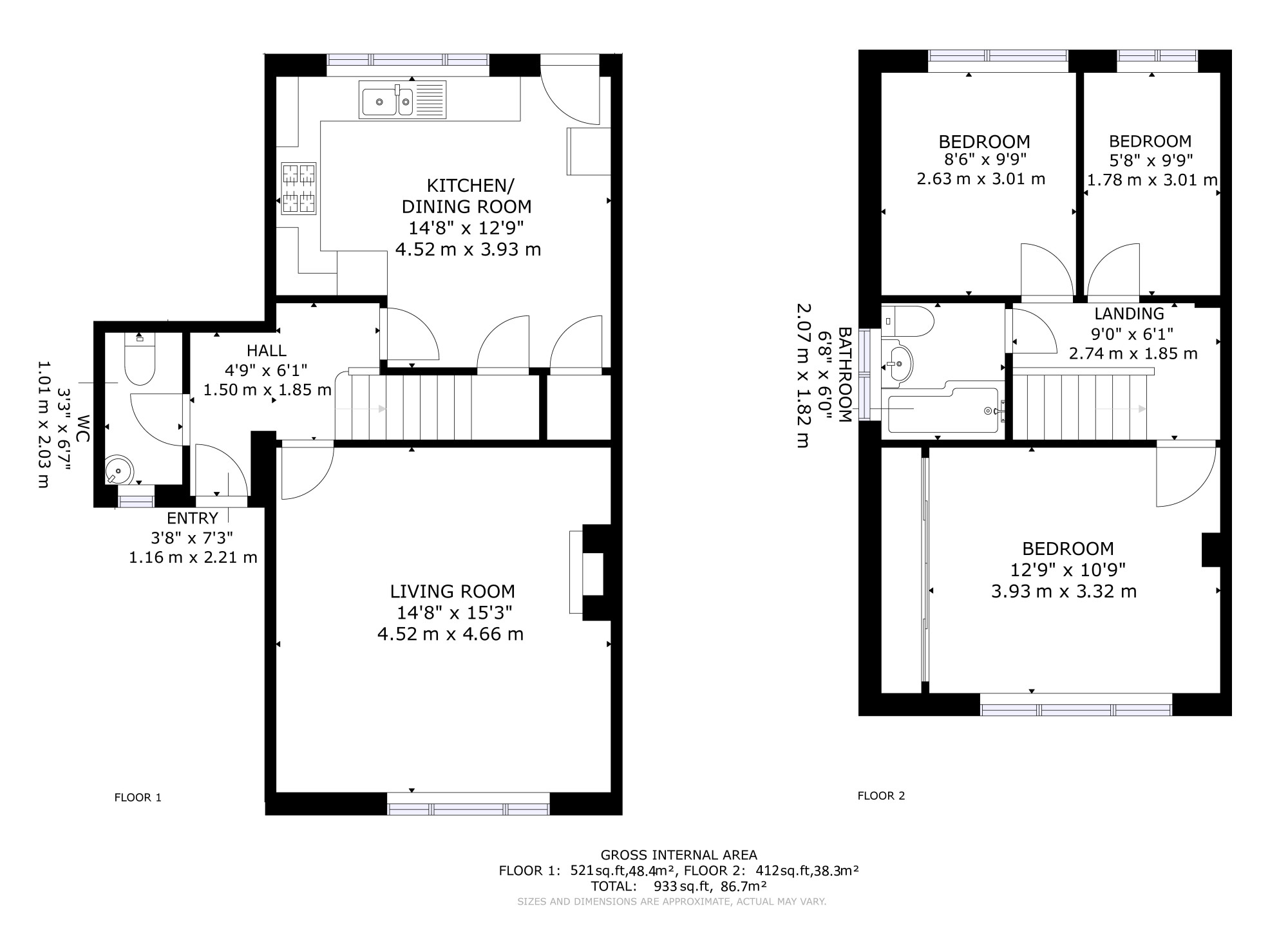 9, The Close, Dover floorplan