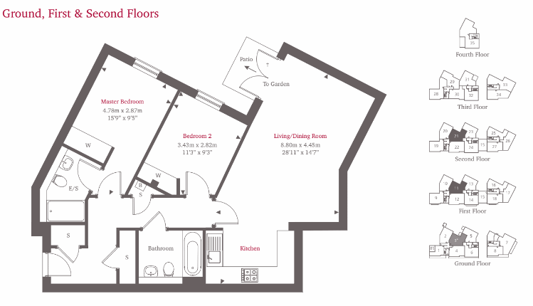 2 Bedrooms Flat for sale in Bridge Street, Walton-On-Thames KT12